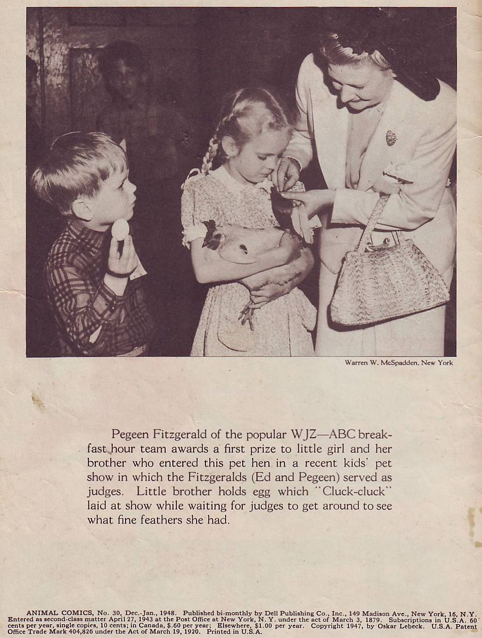 Read online Animal Comics comic -  Issue #30 - 2