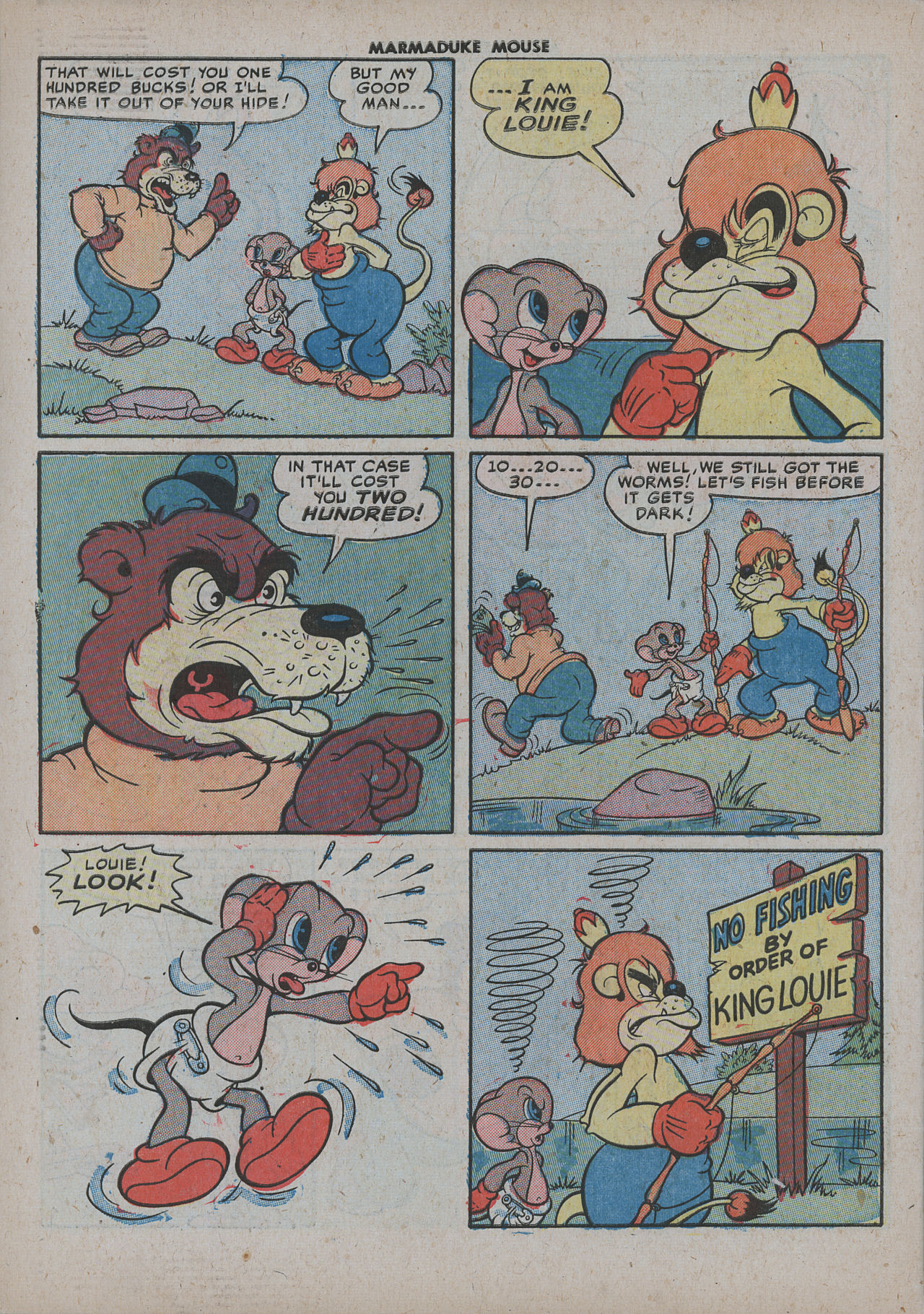 Read online Marmaduke Mouse comic -  Issue #25 - 34