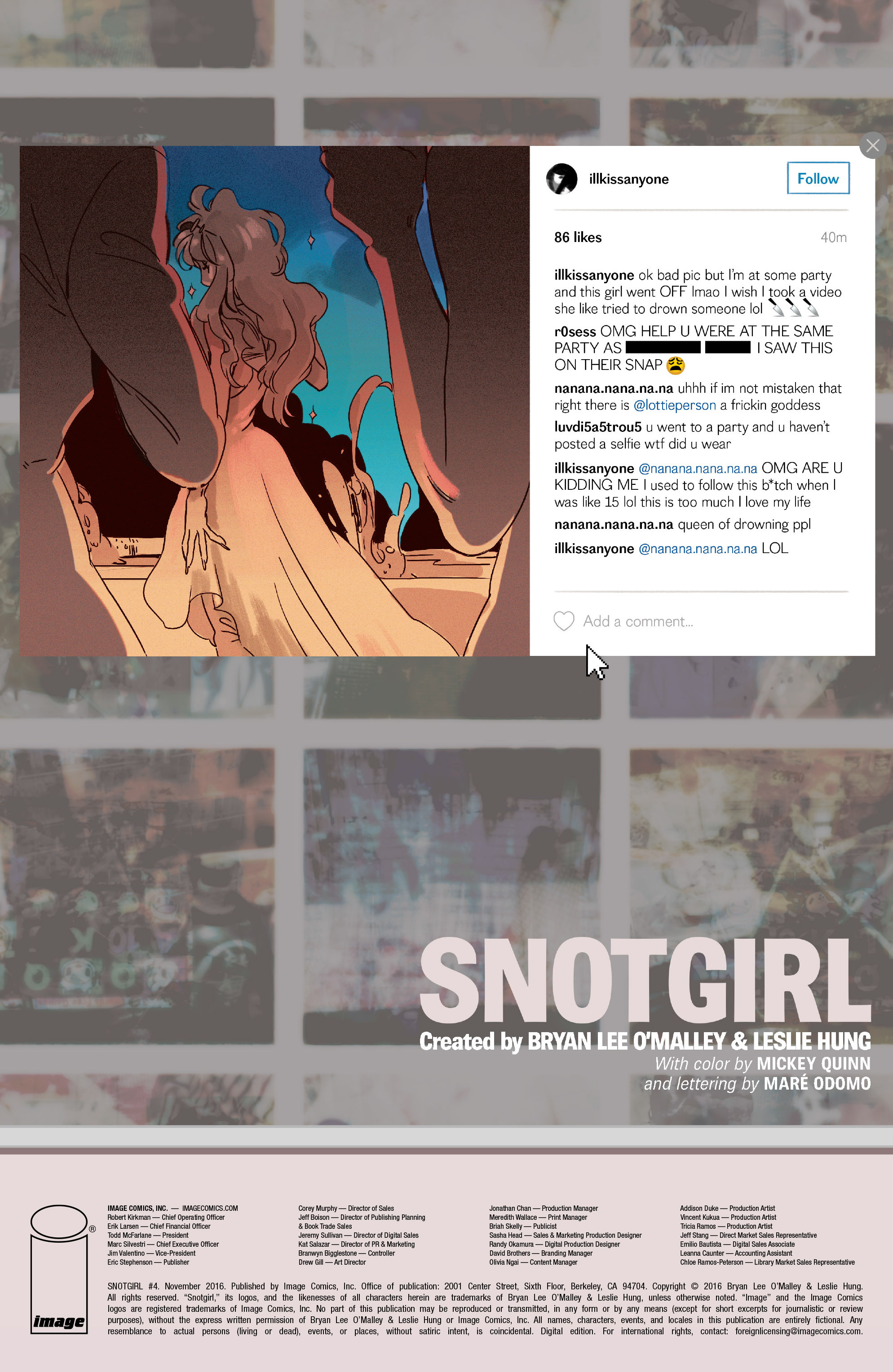 Read online Snotgirl comic -  Issue #4 - 2