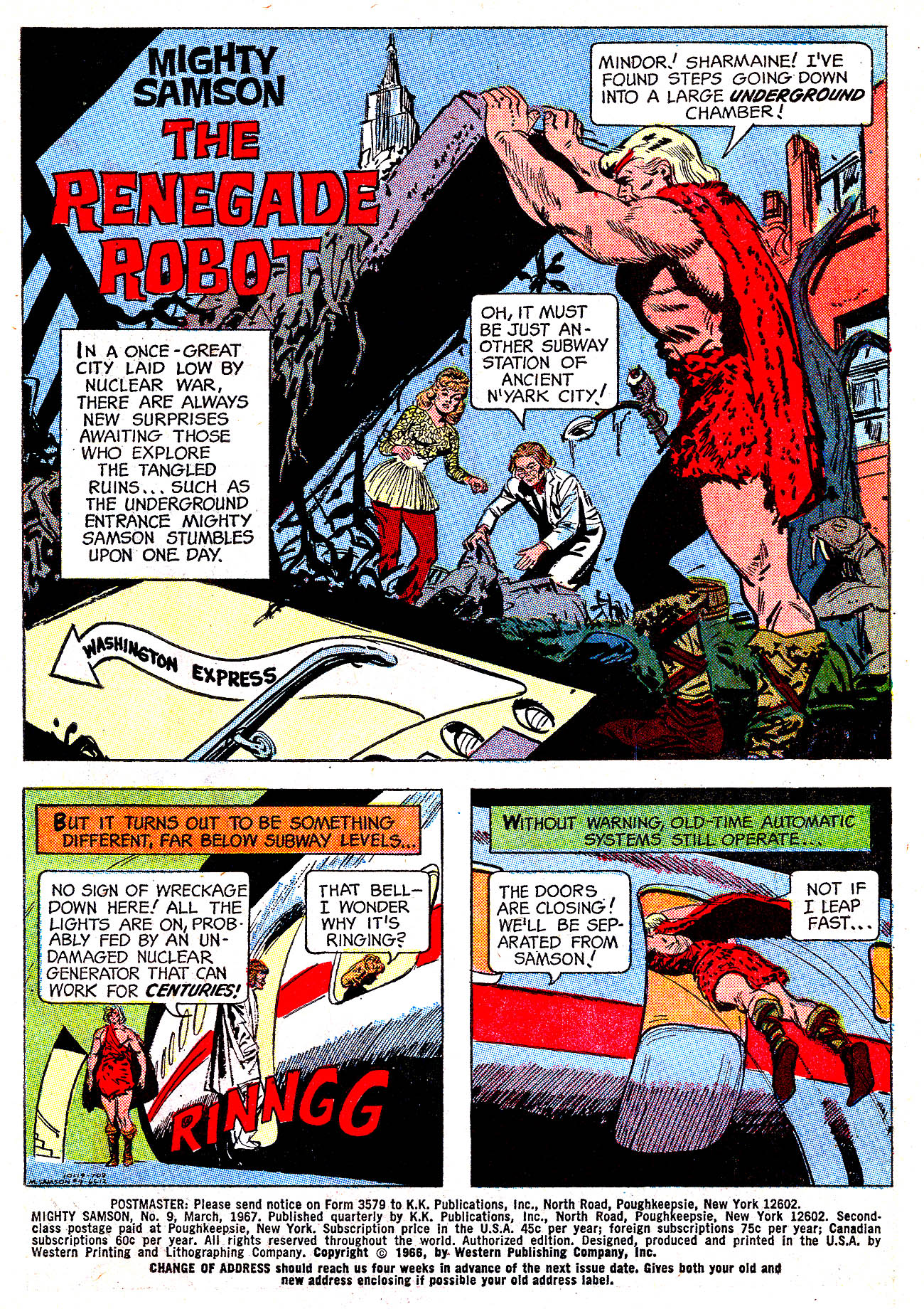 Read online Mighty Samson (1964) comic -  Issue #9 - 2