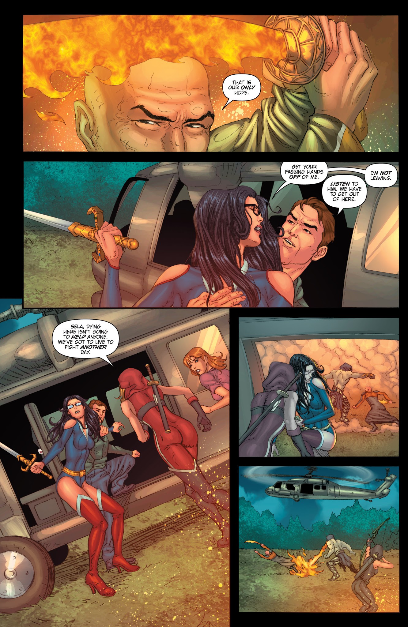 Read online Grimm Fairy Tales presents Realm War Age of Darkness comic -  Issue #6 - 7