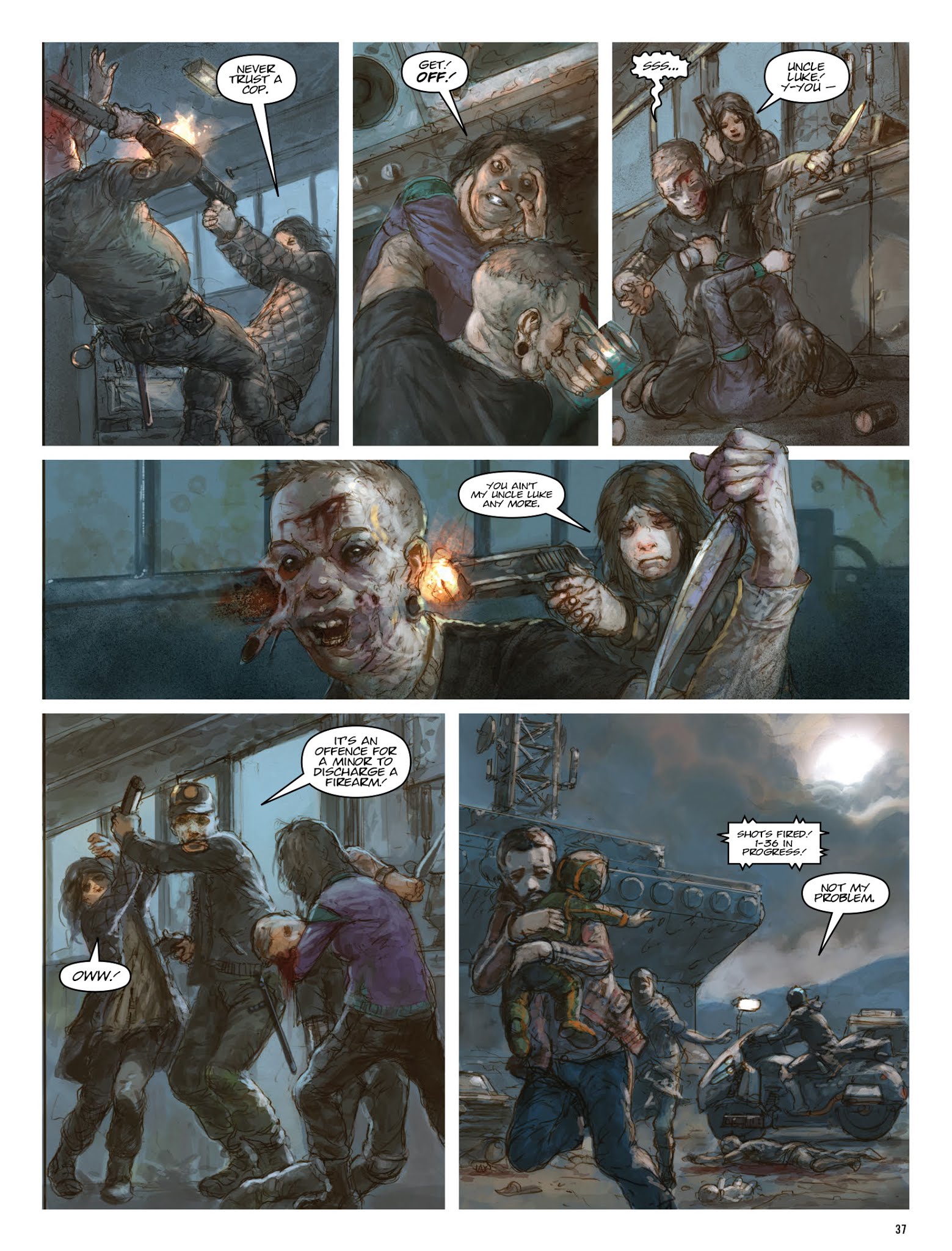 Read online The Dark Judges: The Fall of Deadworld comic -  Issue # TPB - 38
