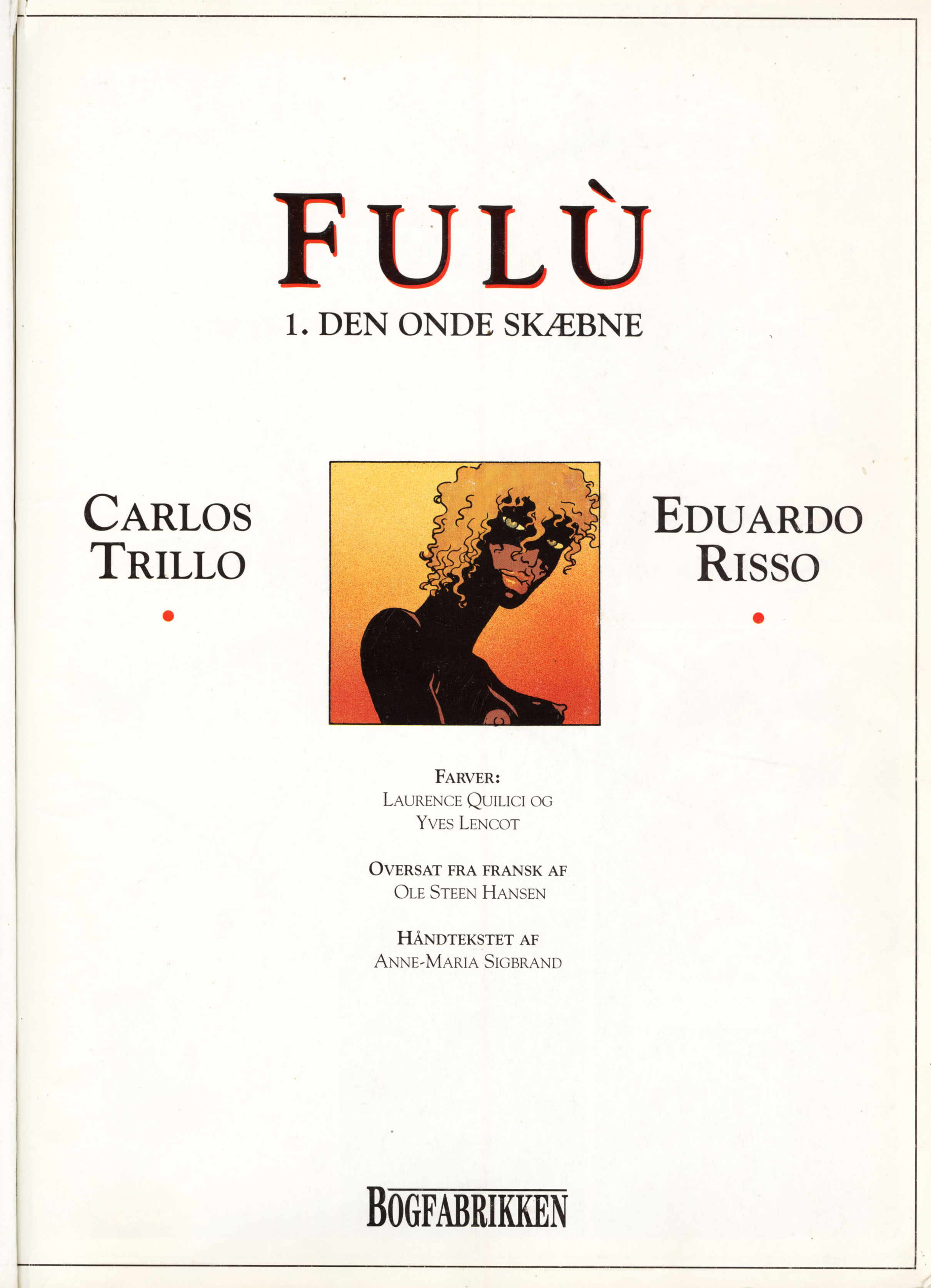Read online Fulu comic -  Issue #1 - 2