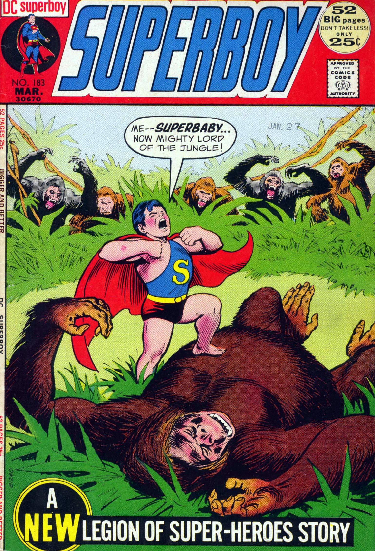 Read online Superboy (1949) comic -  Issue #183 - 1
