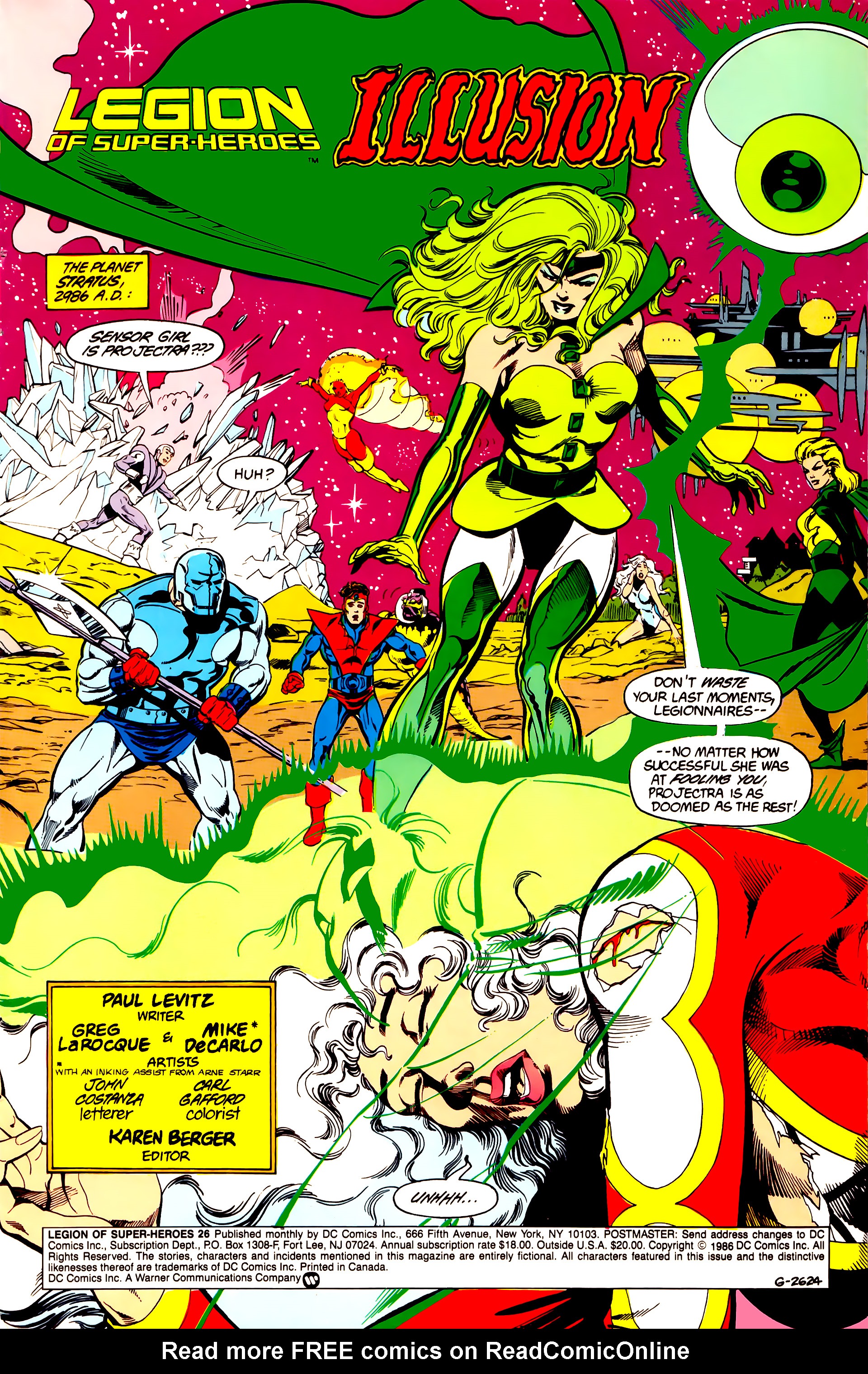Read online Legion of Super-Heroes (1984) comic -  Issue #26 - 3