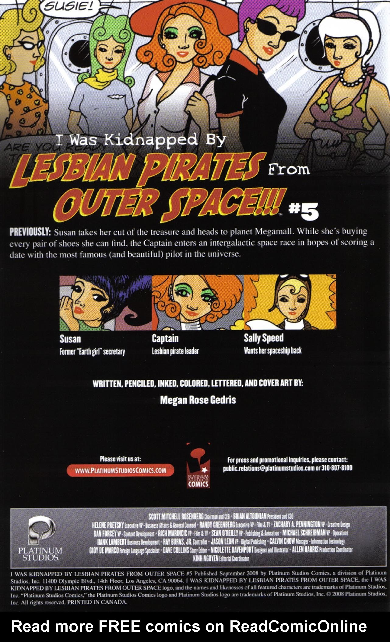 Read online I Was Kidnapped By Lesbian Pirates From Outer Space comic -  Issue #5 - 2