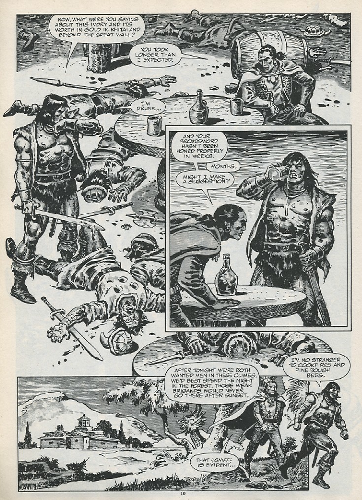 Read online The Savage Sword Of Conan comic -  Issue #187 - 12