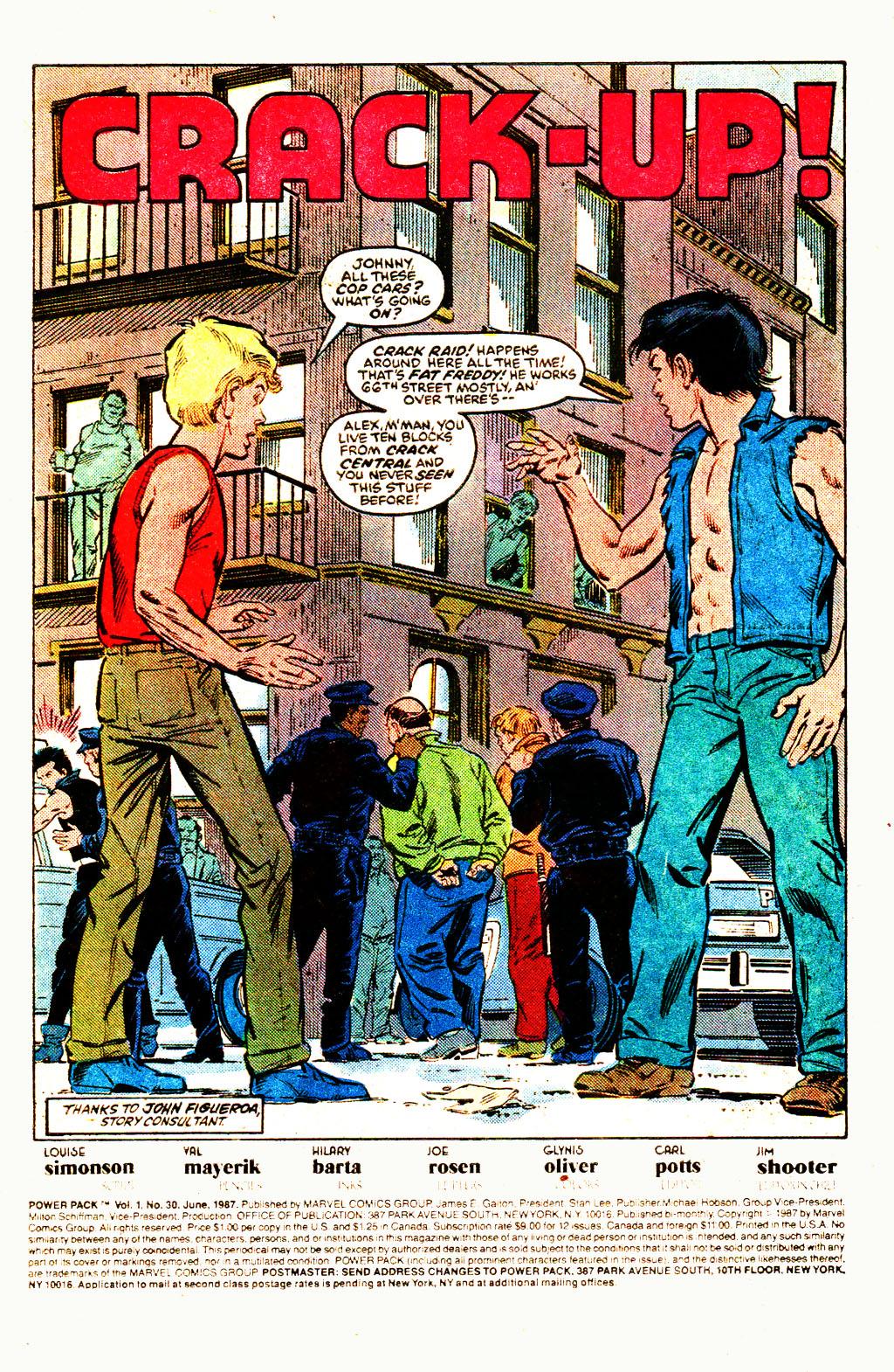 Read online Power Pack (1984) comic -  Issue #30 - 2