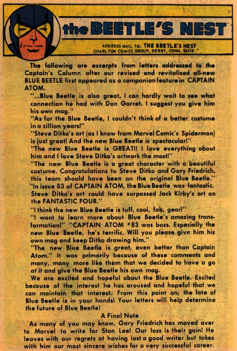 Read online Blue Beetle (1967) comic -  Issue #1 - 25