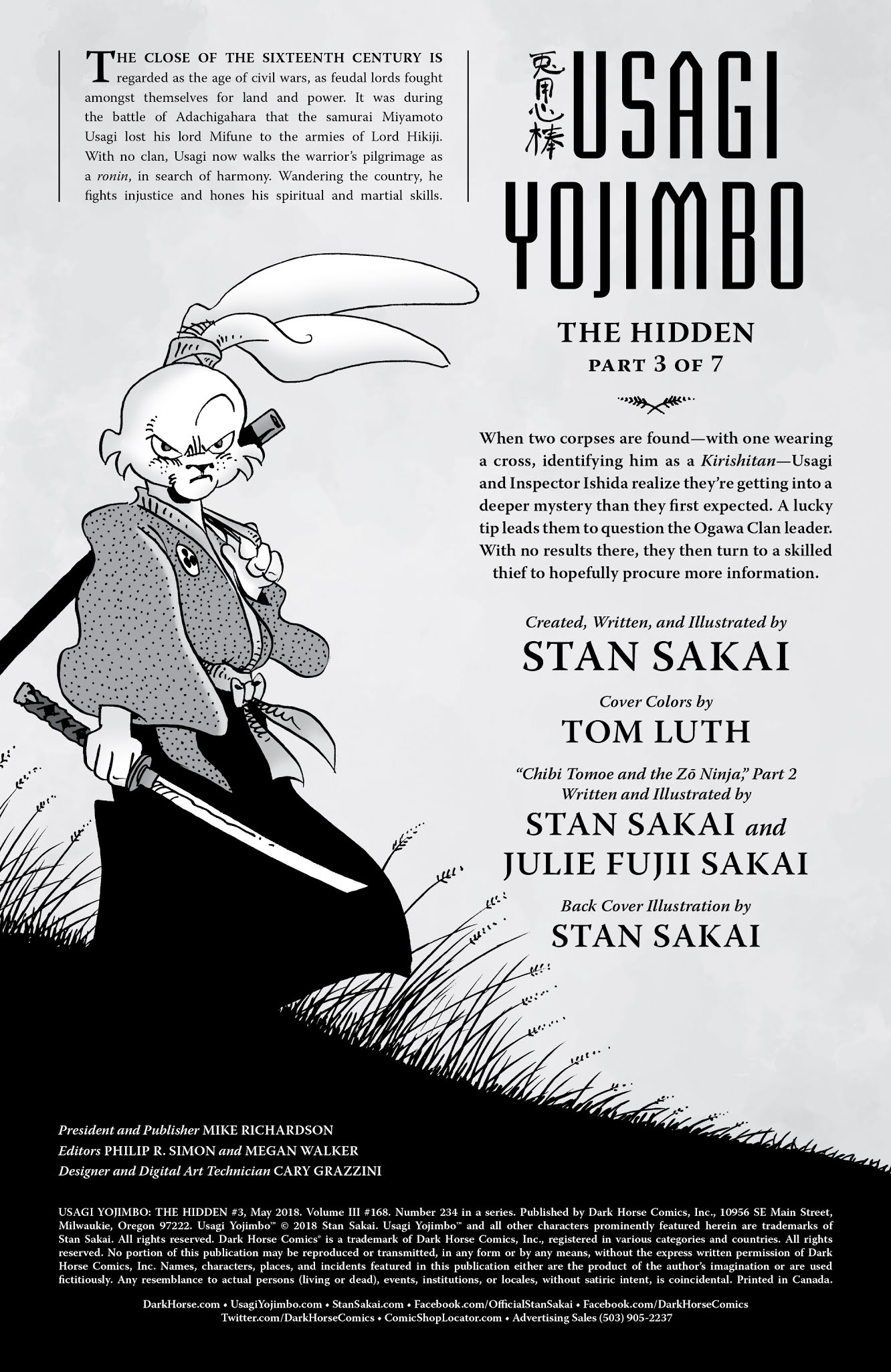 Read online Usagi Yojimbo: The Hidden comic -  Issue #3 - 2