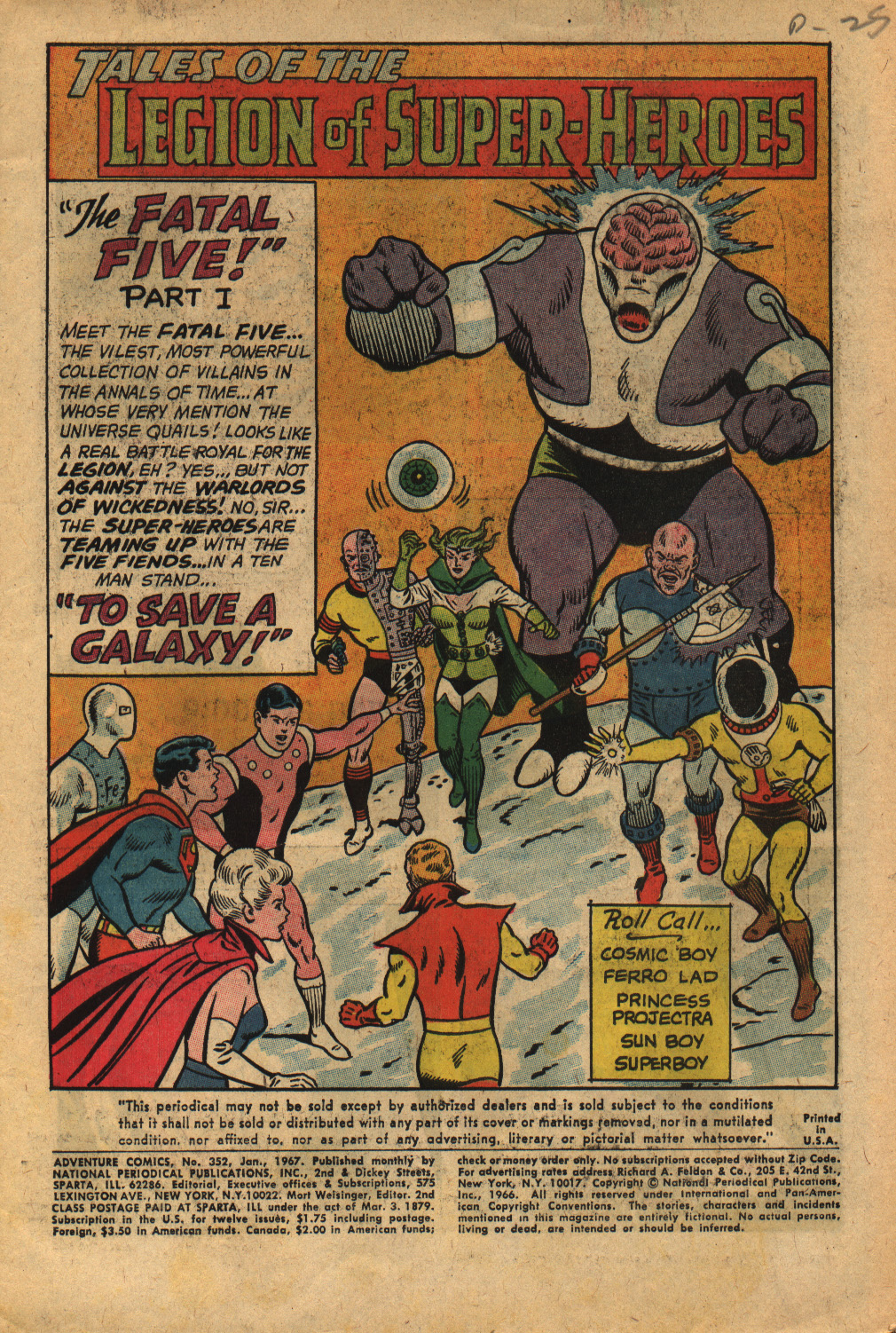 Adventure Comics (1938) issue 352 - Page 3