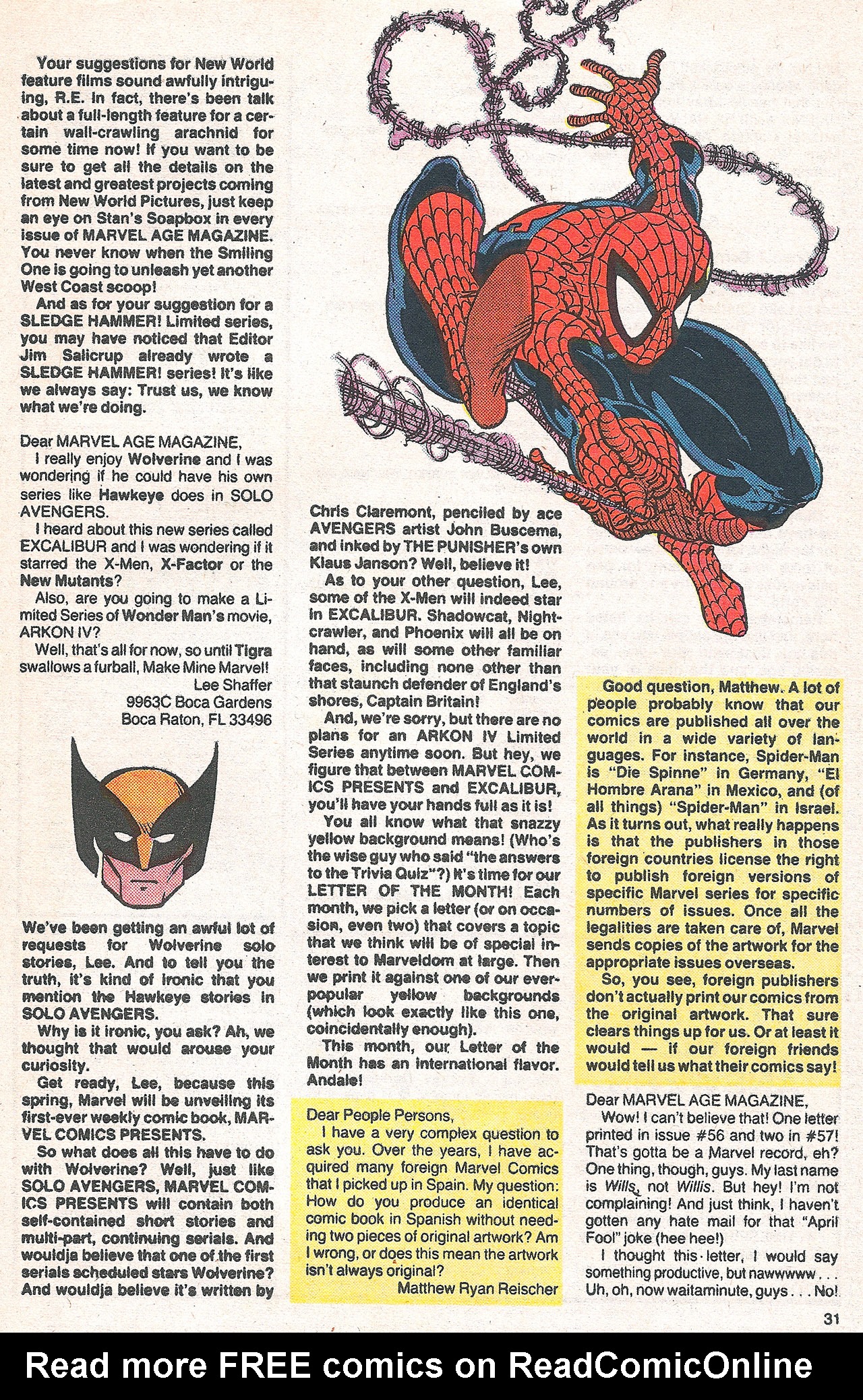 Read online Marvel Age comic -  Issue #62 - 32