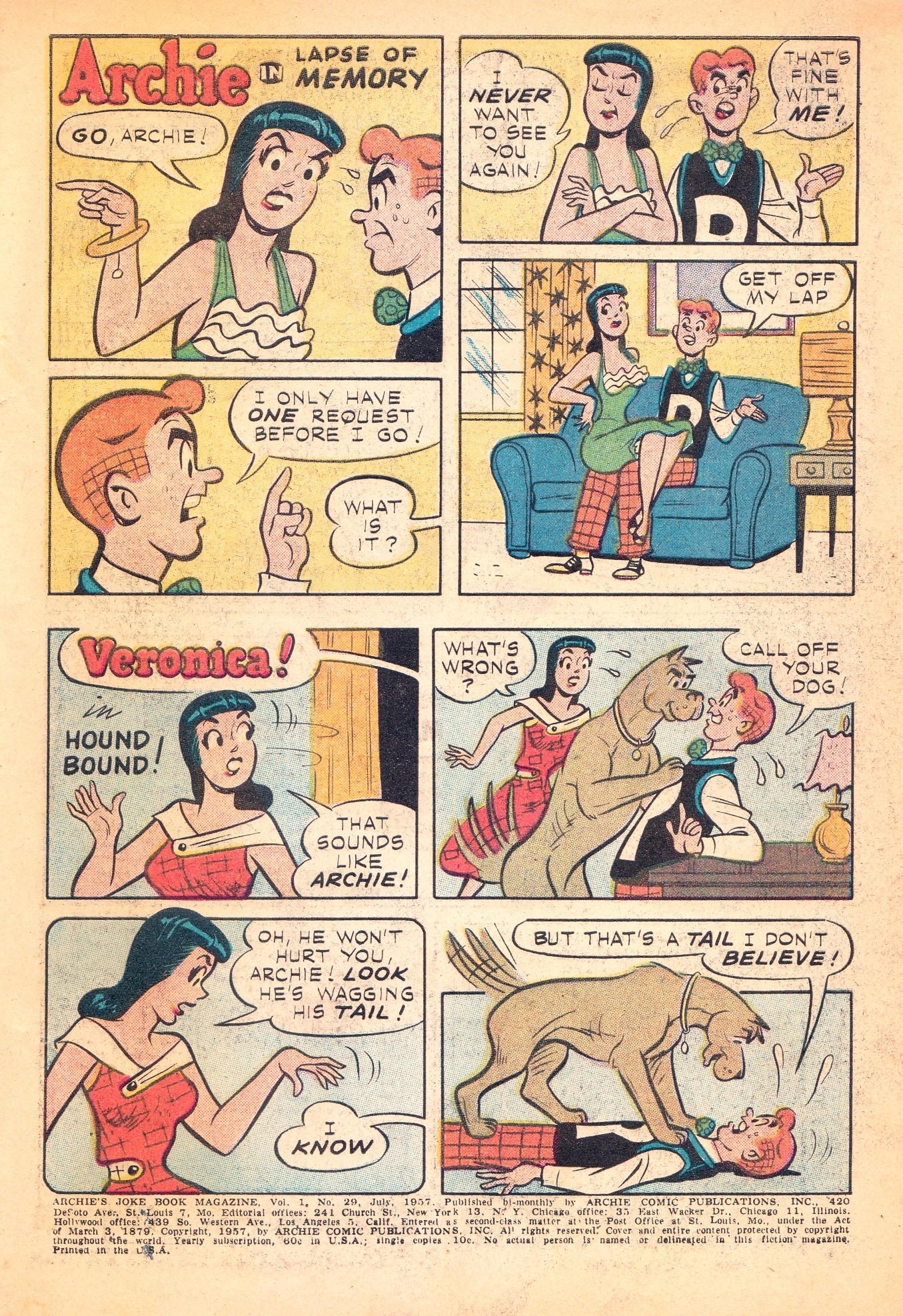 Read online Archie's Joke Book Magazine comic -  Issue #29 - 3