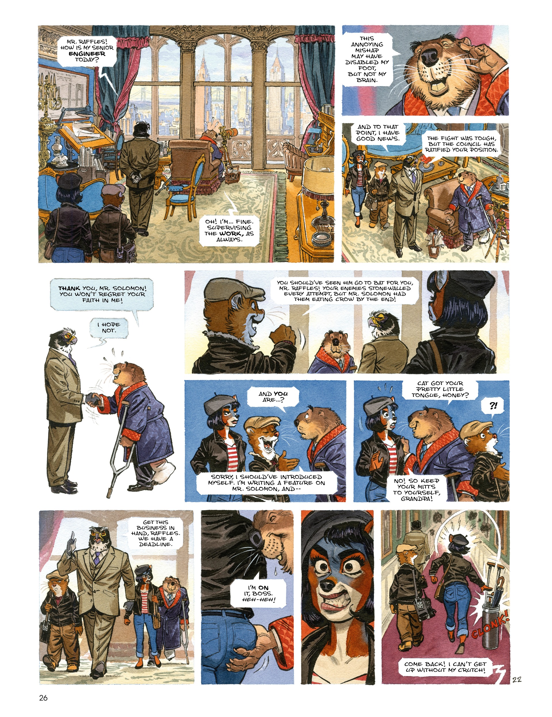 Read online Blacksad: They All Fall Down · Part One comic -  Issue # TPB - 28