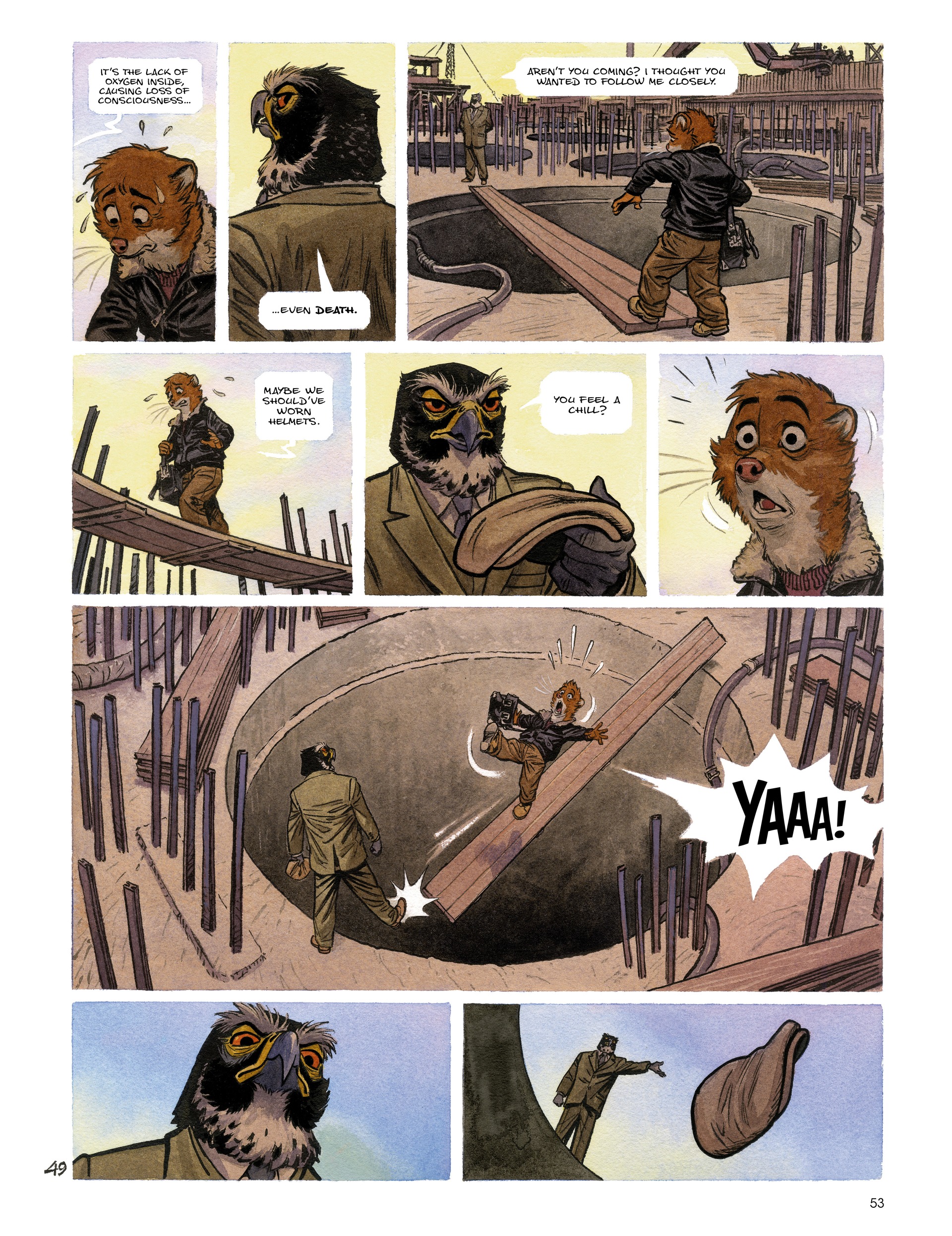 Read online Blacksad: They All Fall Down · Part One comic -  Issue # TPB - 55