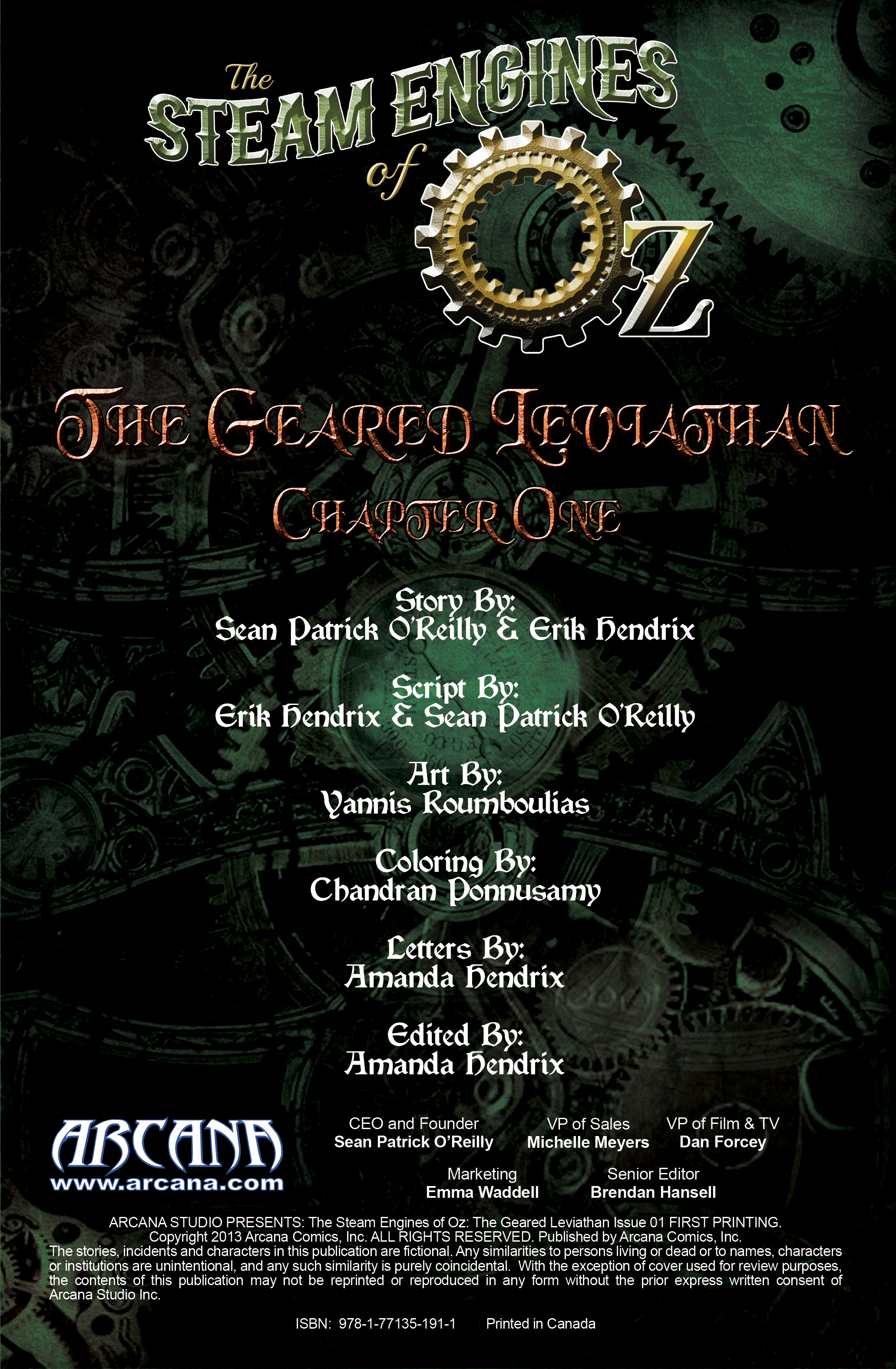 Read online The Steam Engines of Oz: The Geared Leviathan comic -  Issue #1 - 2