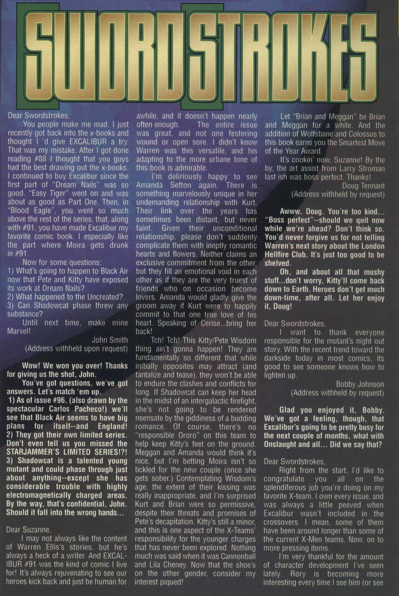 Read online Excalibur (1988) comic -  Issue #95 - 21