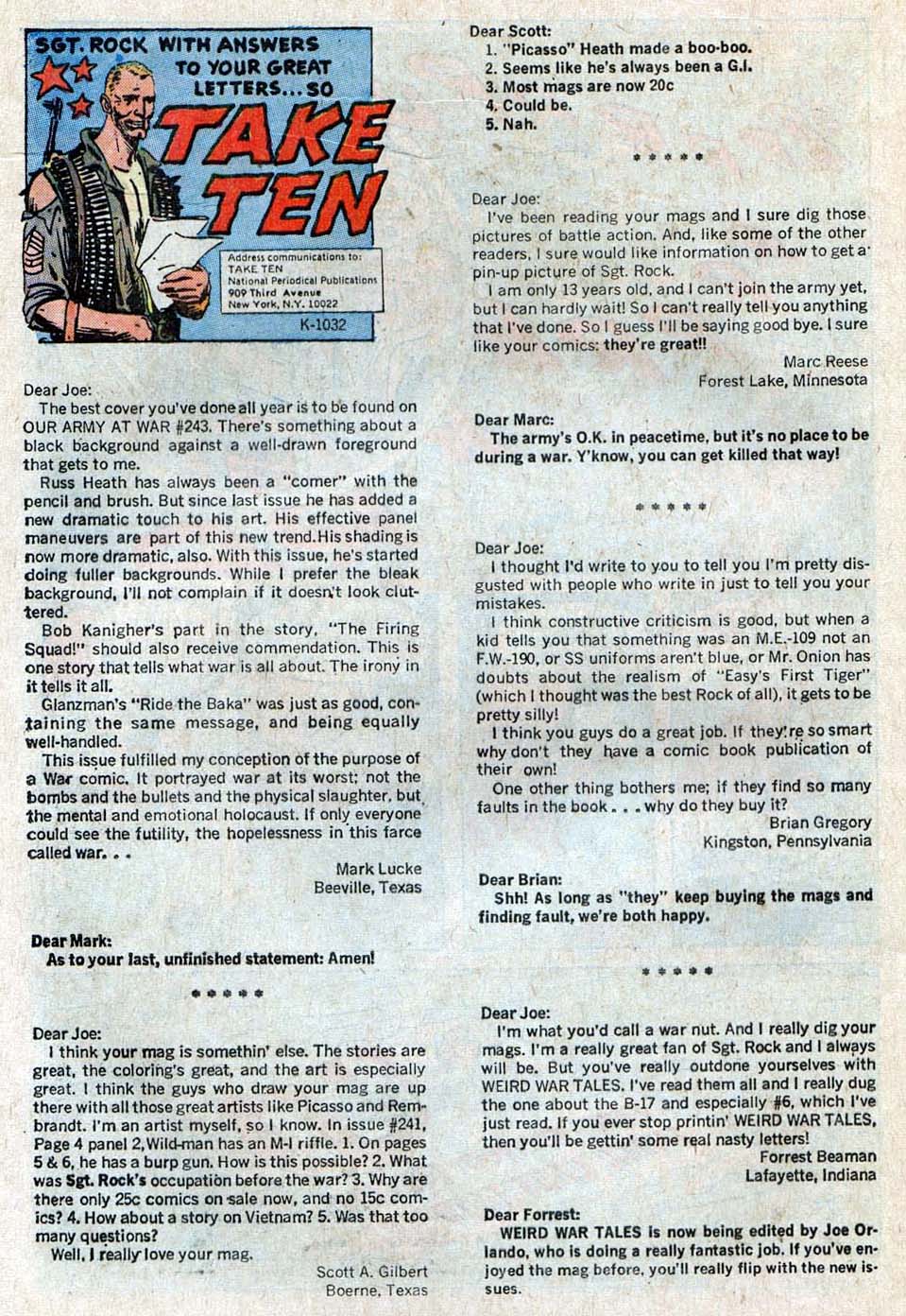 Read online Our Army at War (1952) comic -  Issue #252 - 31