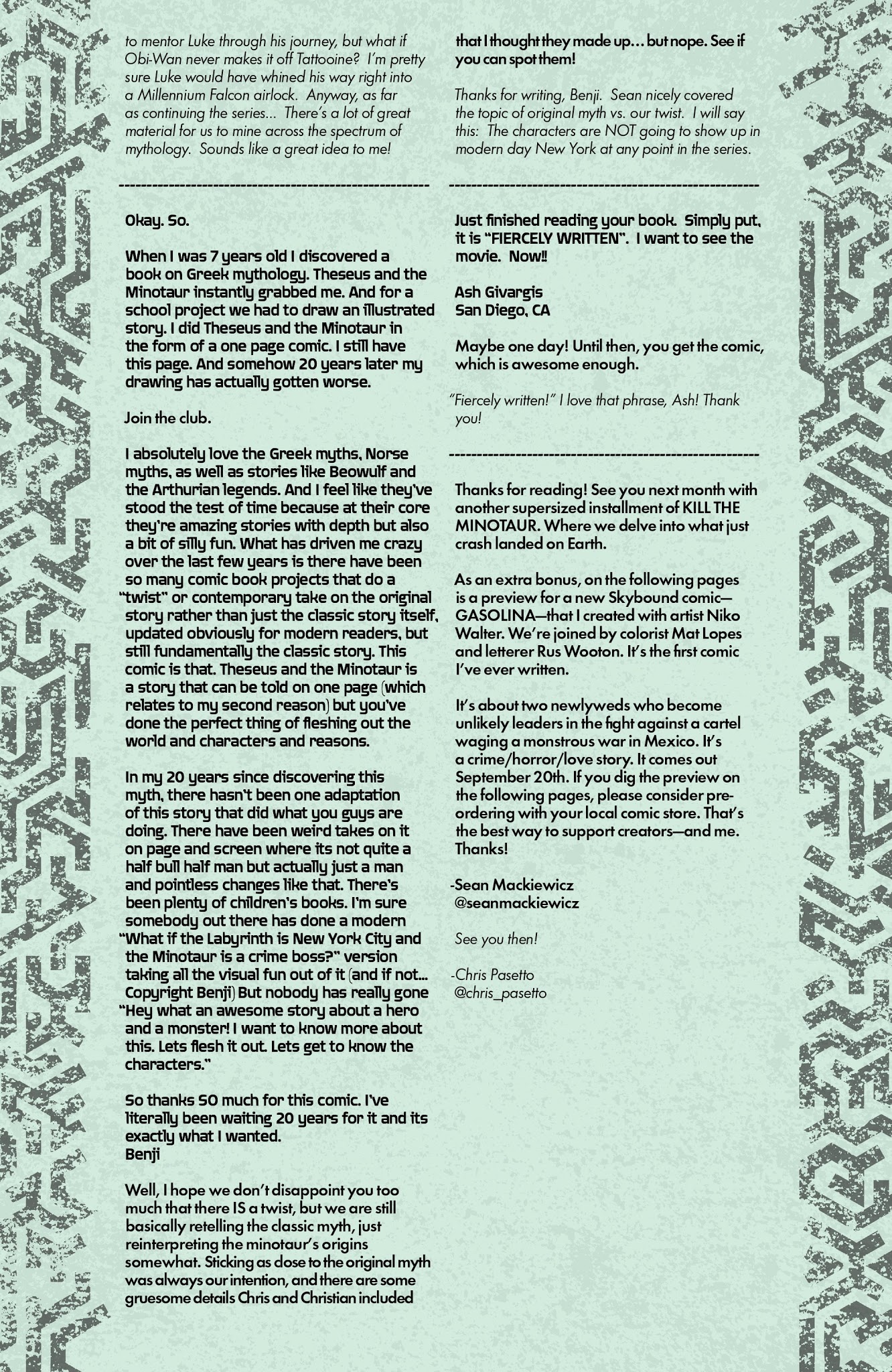 Read online Kill the Minotaur comic -  Issue #3 - 32