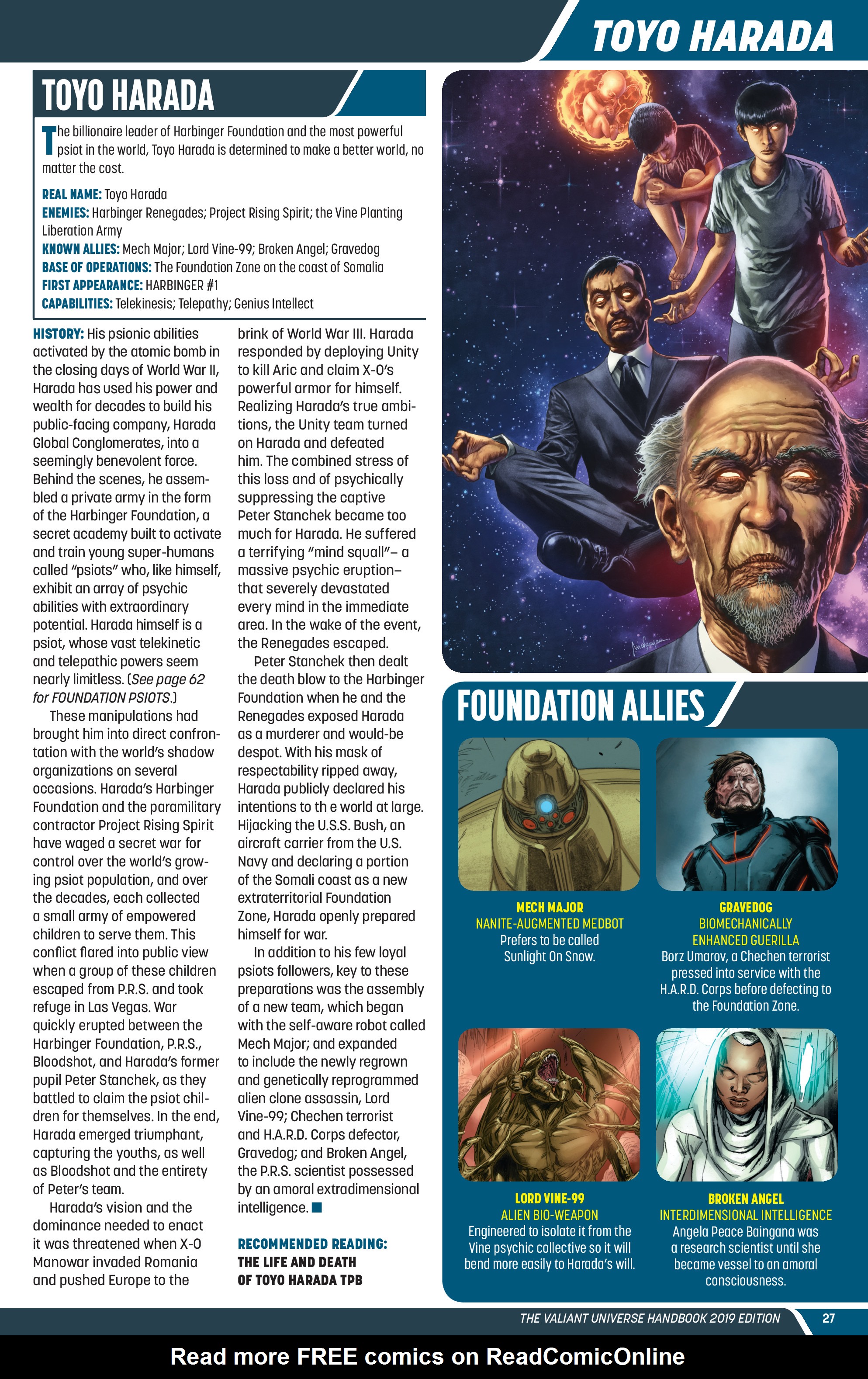 Read online Valiant Universe Handbook 2019 Edition comic -  Issue # Full - 29