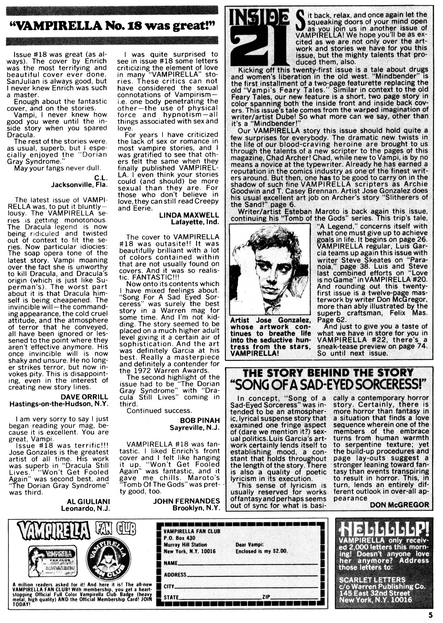 Read online Vampirella (1969) comic -  Issue #21 - 5