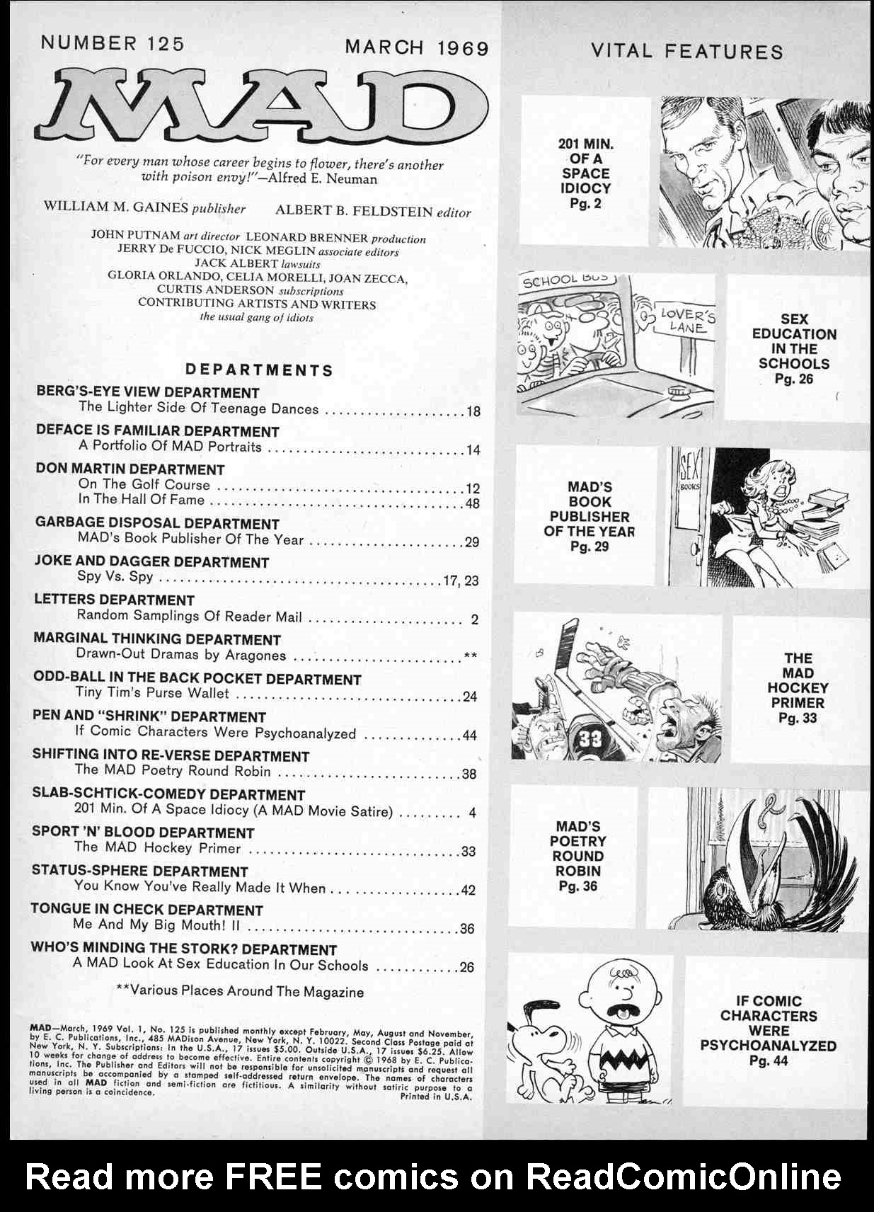 Read online MAD comic -  Issue #125 - 3