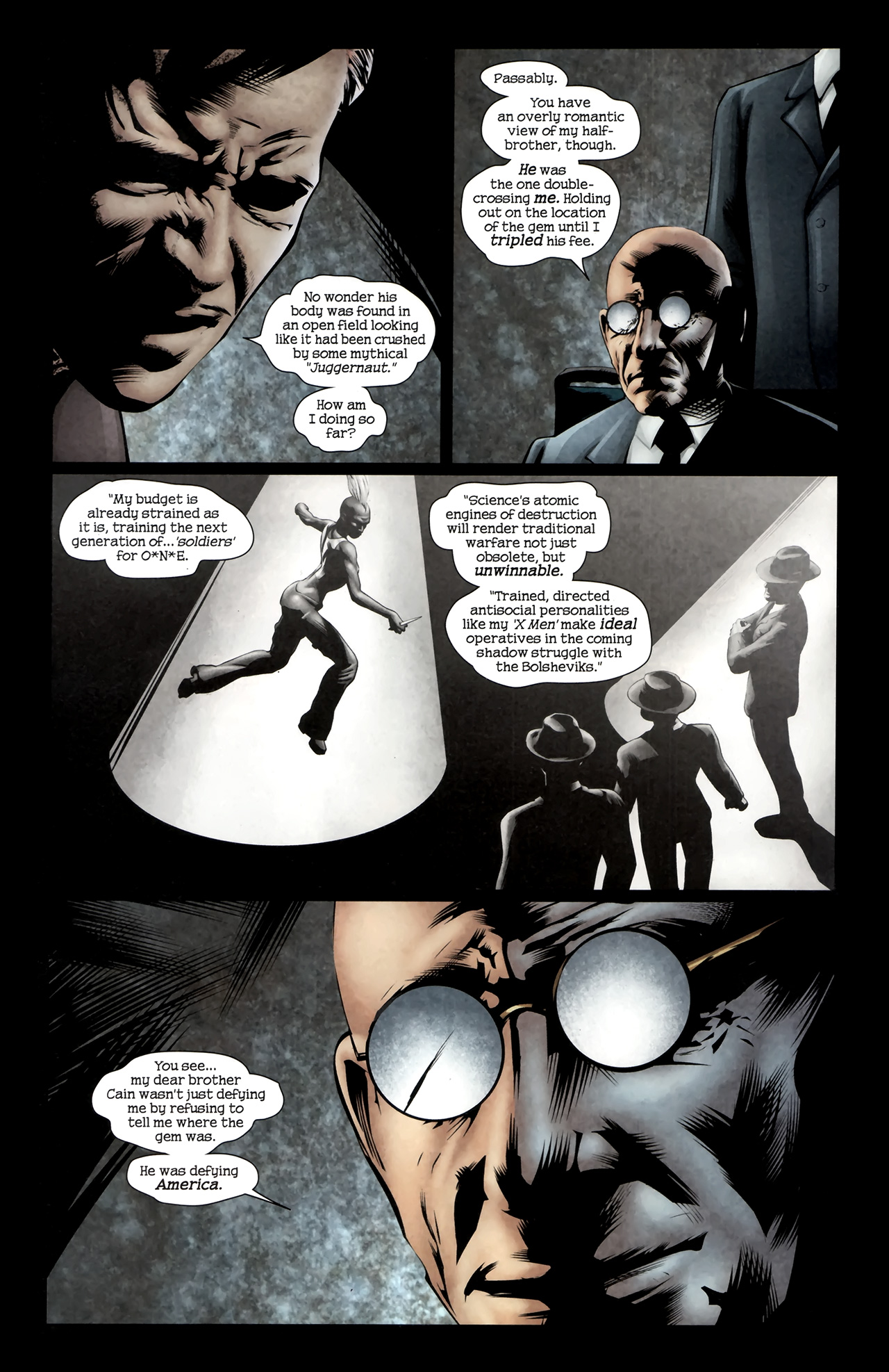 Read online X-Men Noir: Mark of Cain comic -  Issue #4 - 11