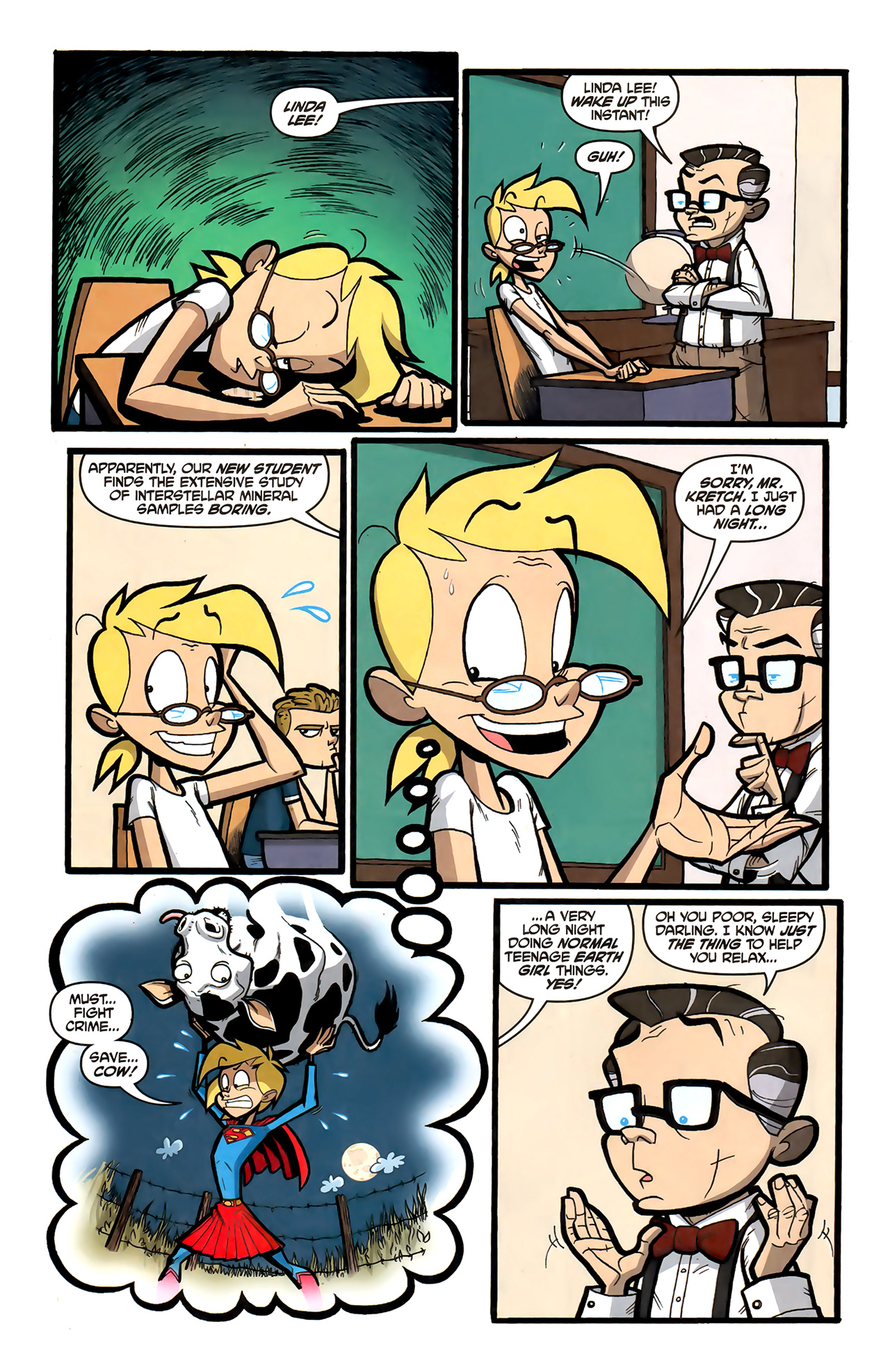 Read online Supergirl: Cosmic Adventures in the 8th Grade comic -  Issue #2 - 3