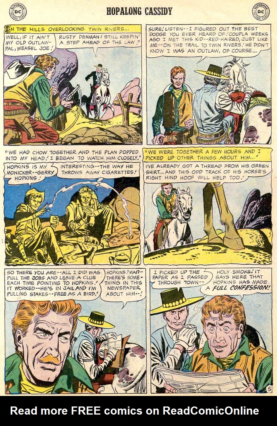Read online Hopalong Cassidy comic -  Issue #126 - 7