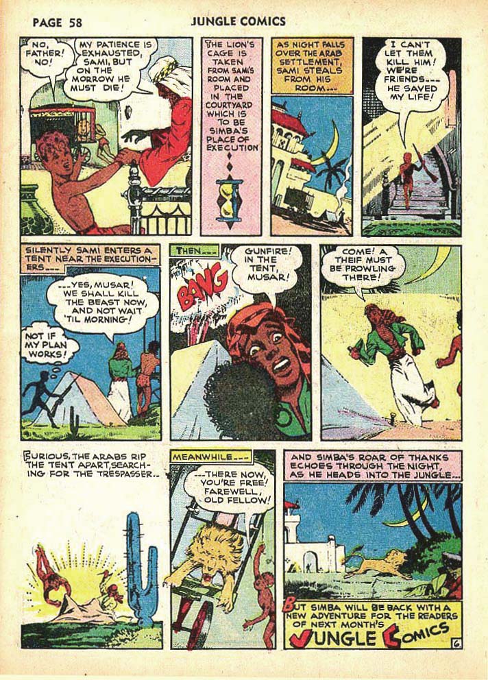 Read online Jungle Comics comic -  Issue #25 - 60