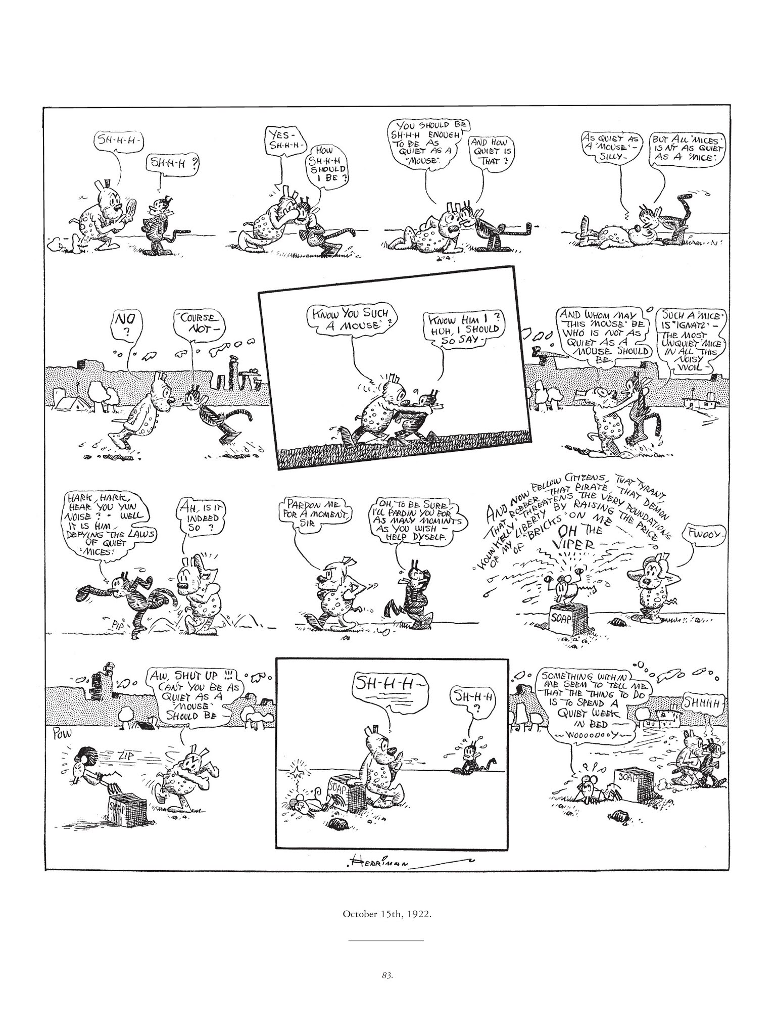 Read online Krazy & Ignatz comic -  Issue # TPB 3 - 83