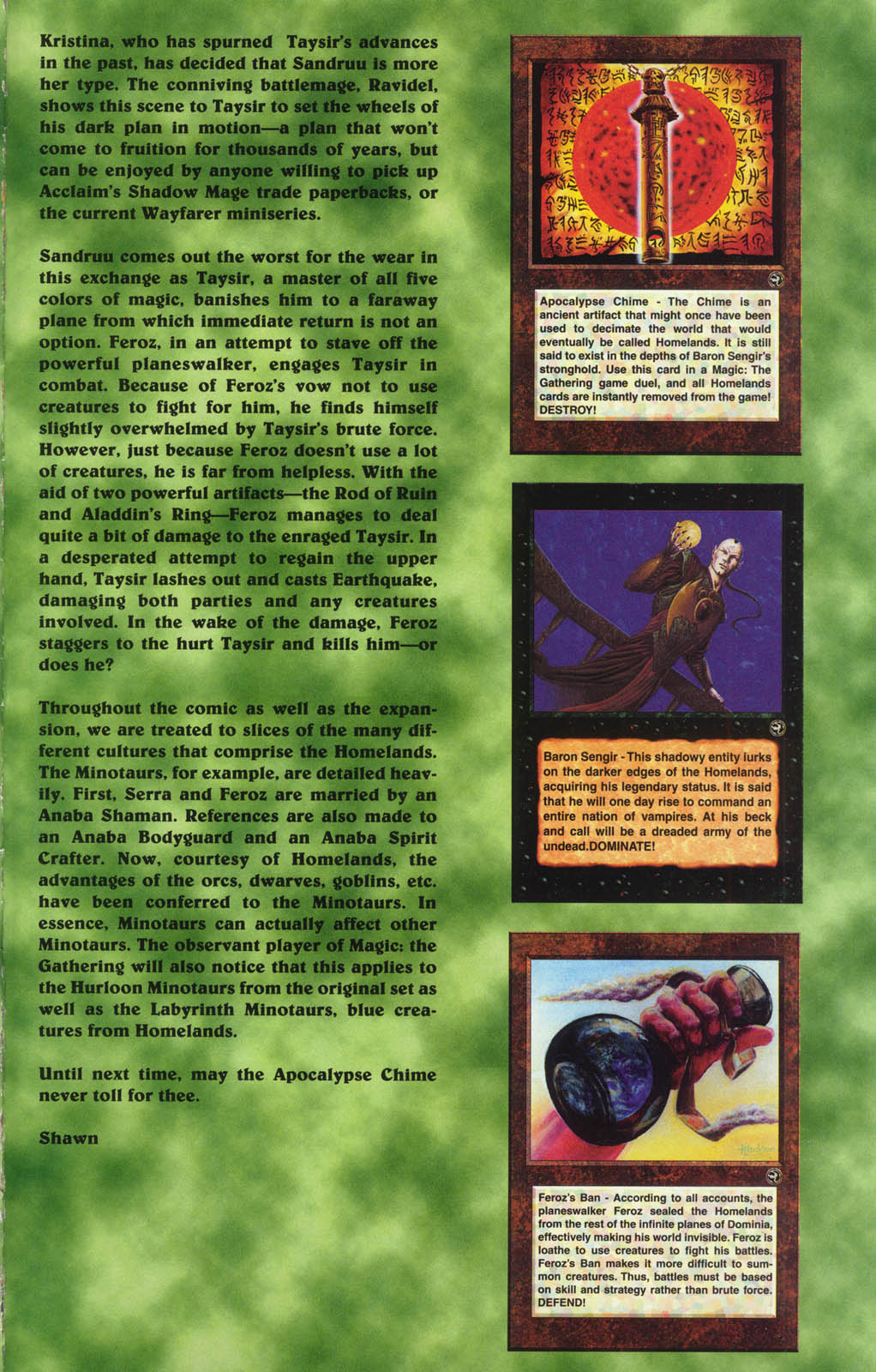Read online Homelands On the World of Magic: The Gathering comic -  Issue # Full - 64