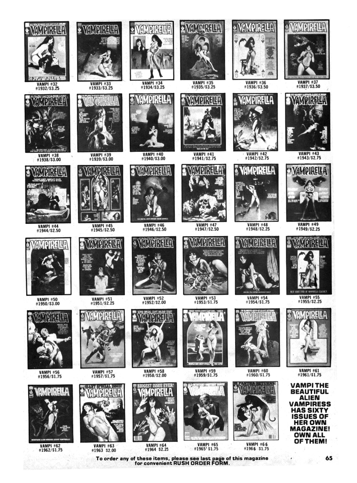 Read online Vampirella (1969) comic -  Issue #67 - 70