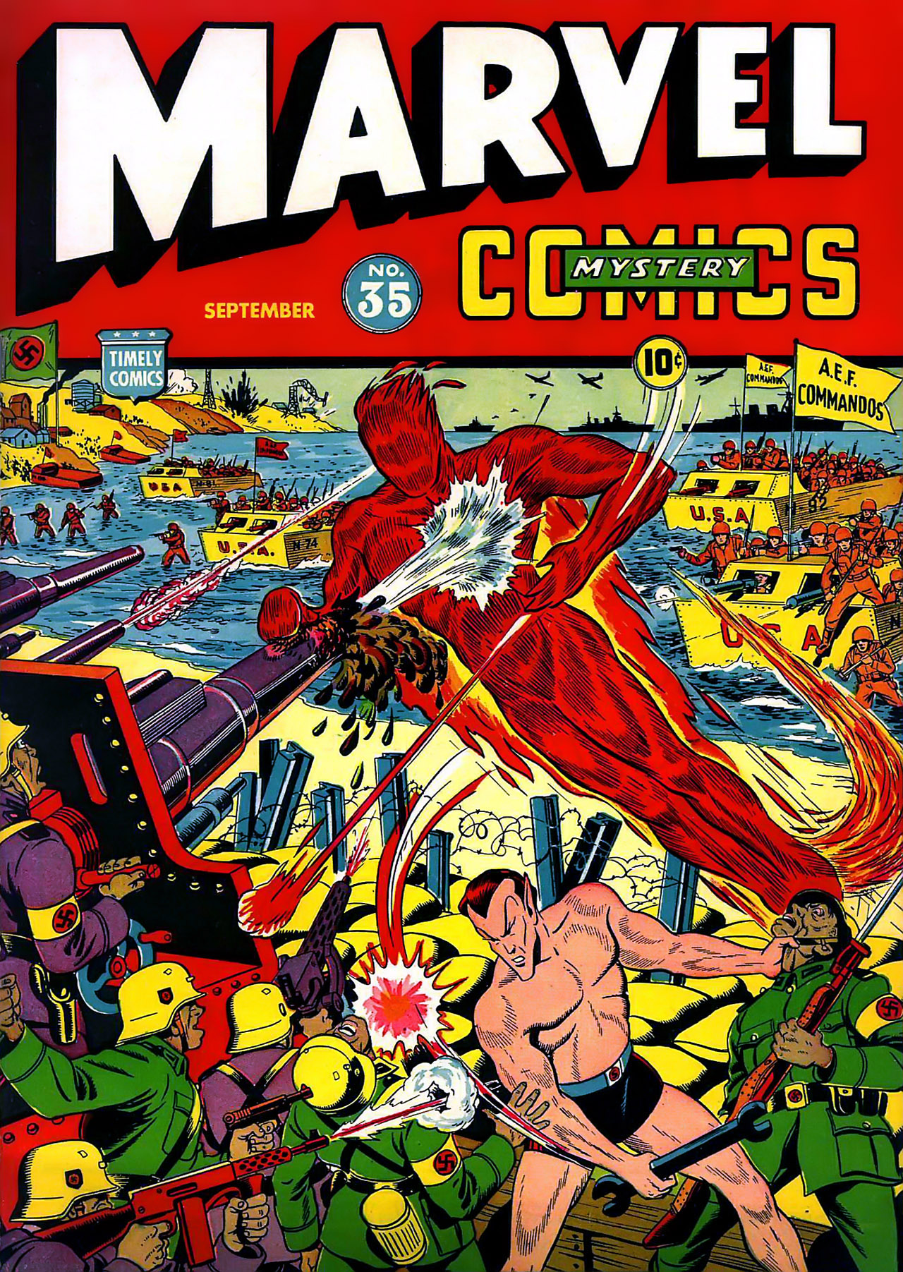 Read online Marvel Mystery Comics comic -  Issue #35 - 1