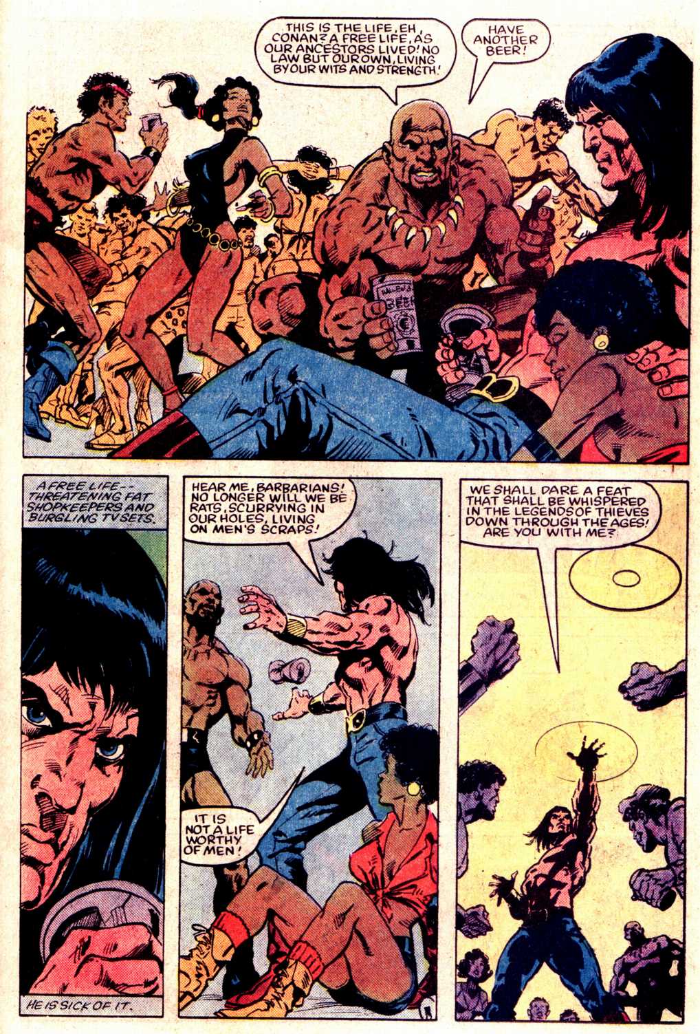 Read online What If? (1977) comic -  Issue #43 - Conan the Barbarian were stranded in the 20th century - 18