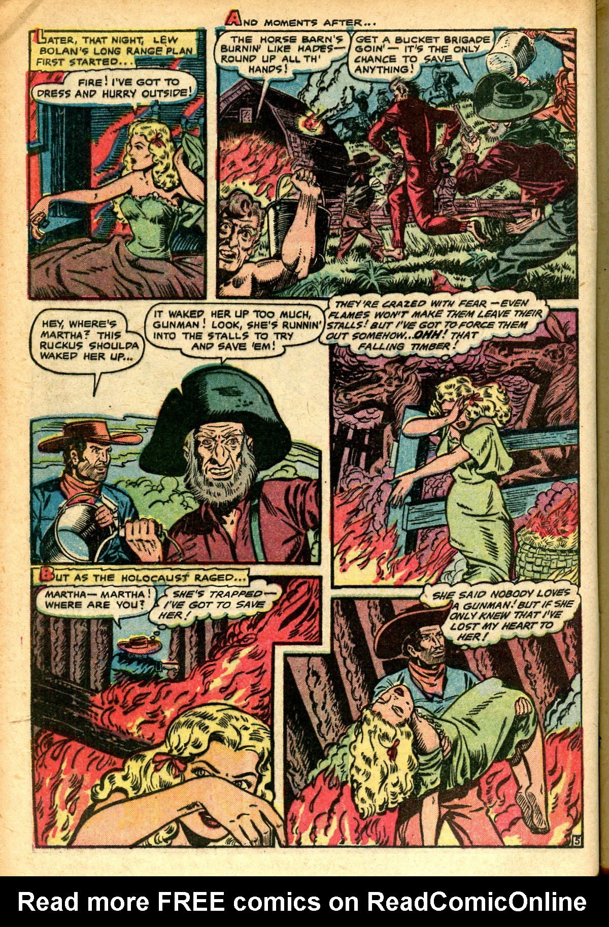 Read online Cowgirl Romances (1950) comic -  Issue #7 - 8