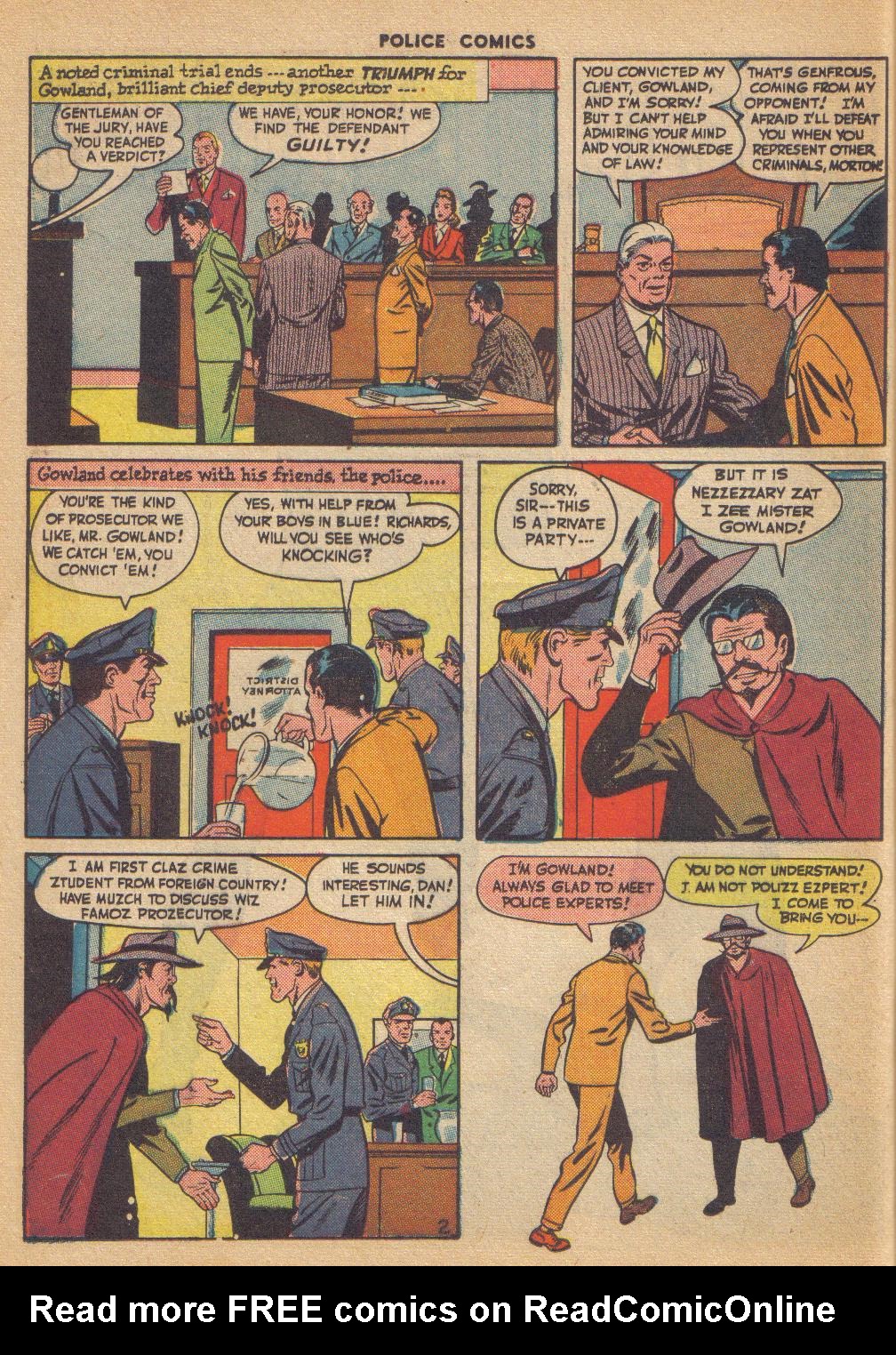 Read online Police Comics comic -  Issue #54 - 20