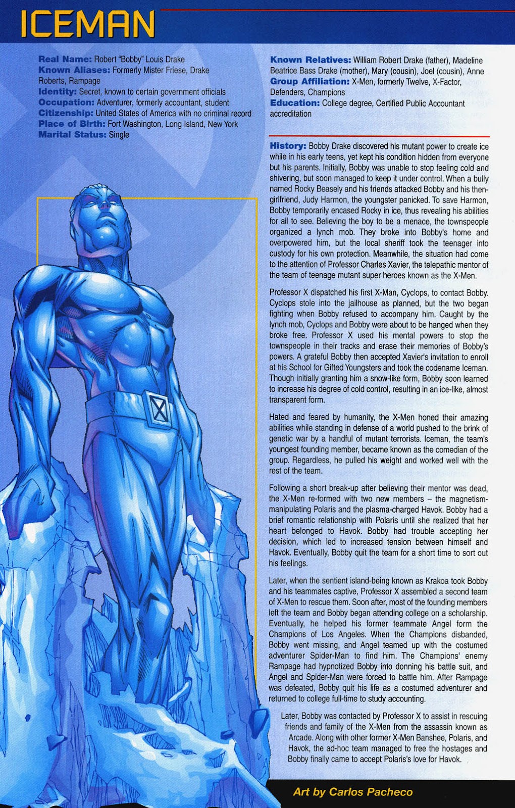 Official Handbook of the Marvel Universe: X-Men 2004 issue Full - Page 15