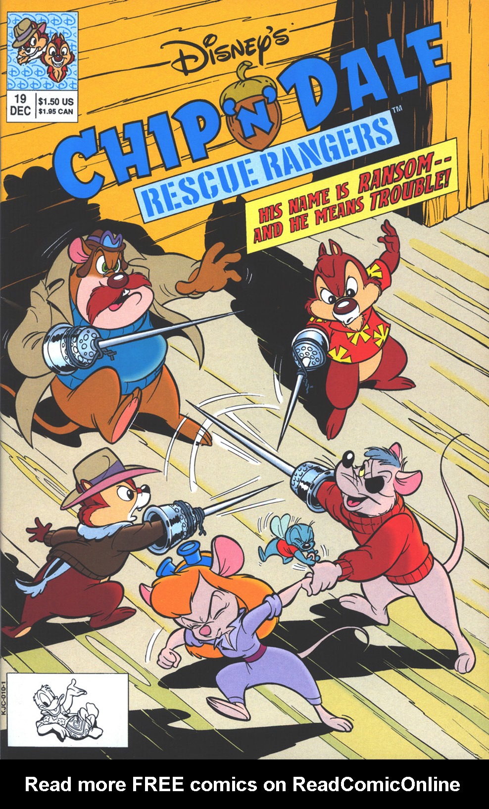 Read online Disney's Chip 'N Dale Rescue Rangers comic -  Issue #19 - 1