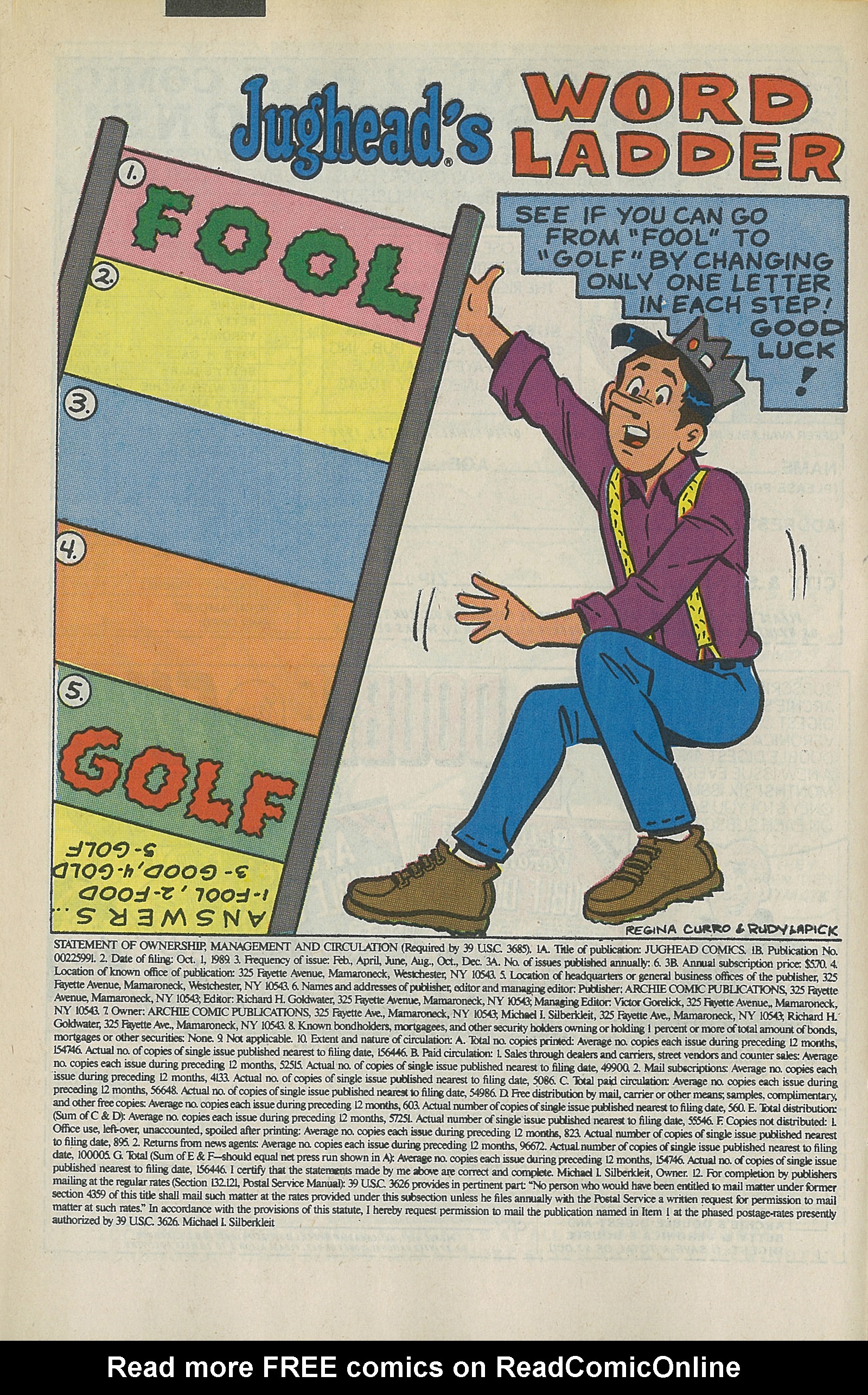 Read online Jughead (1987) comic -  Issue #17 - 10