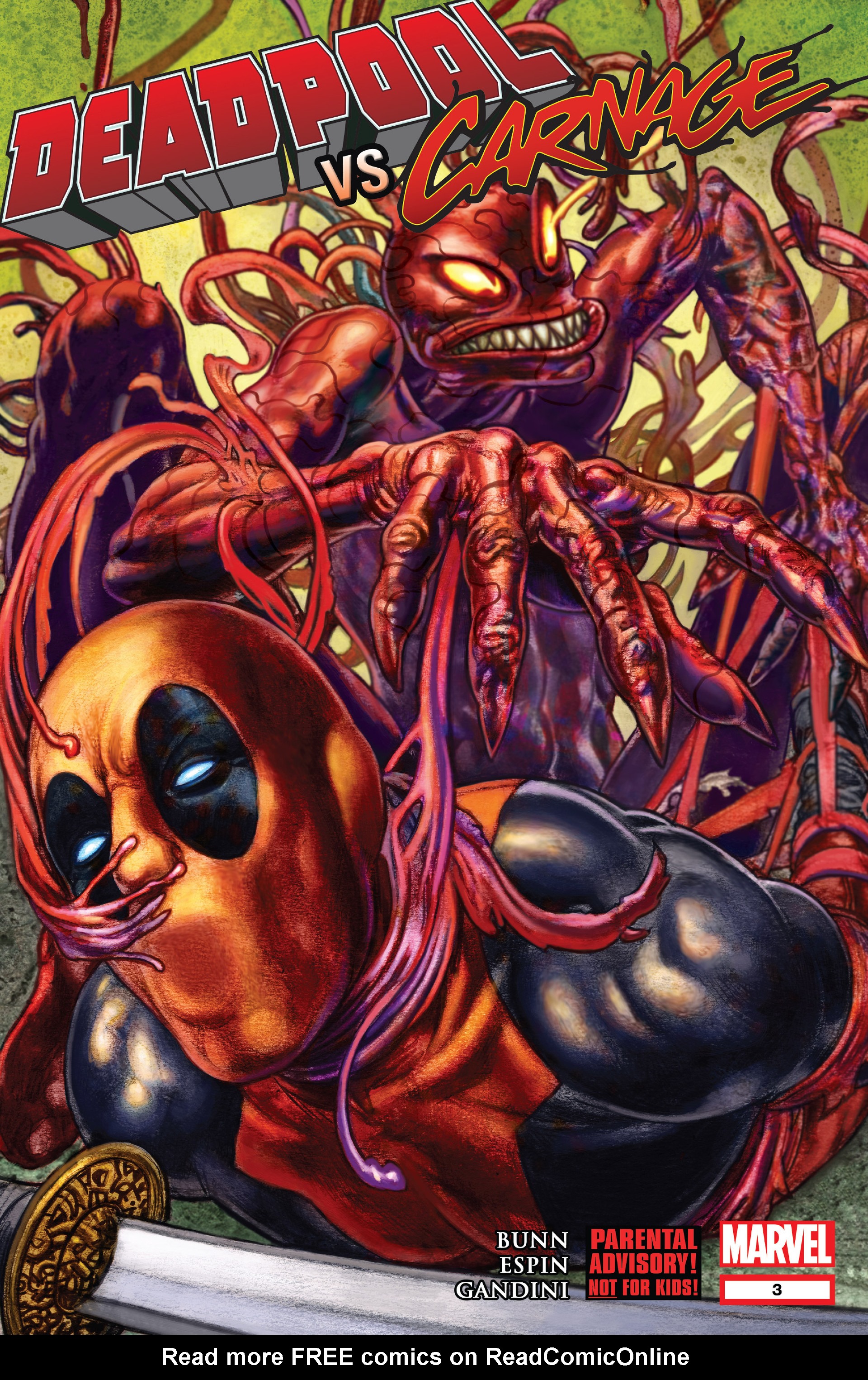 Read online Deadpool vs. Carnage comic -  Issue #3 - 1
