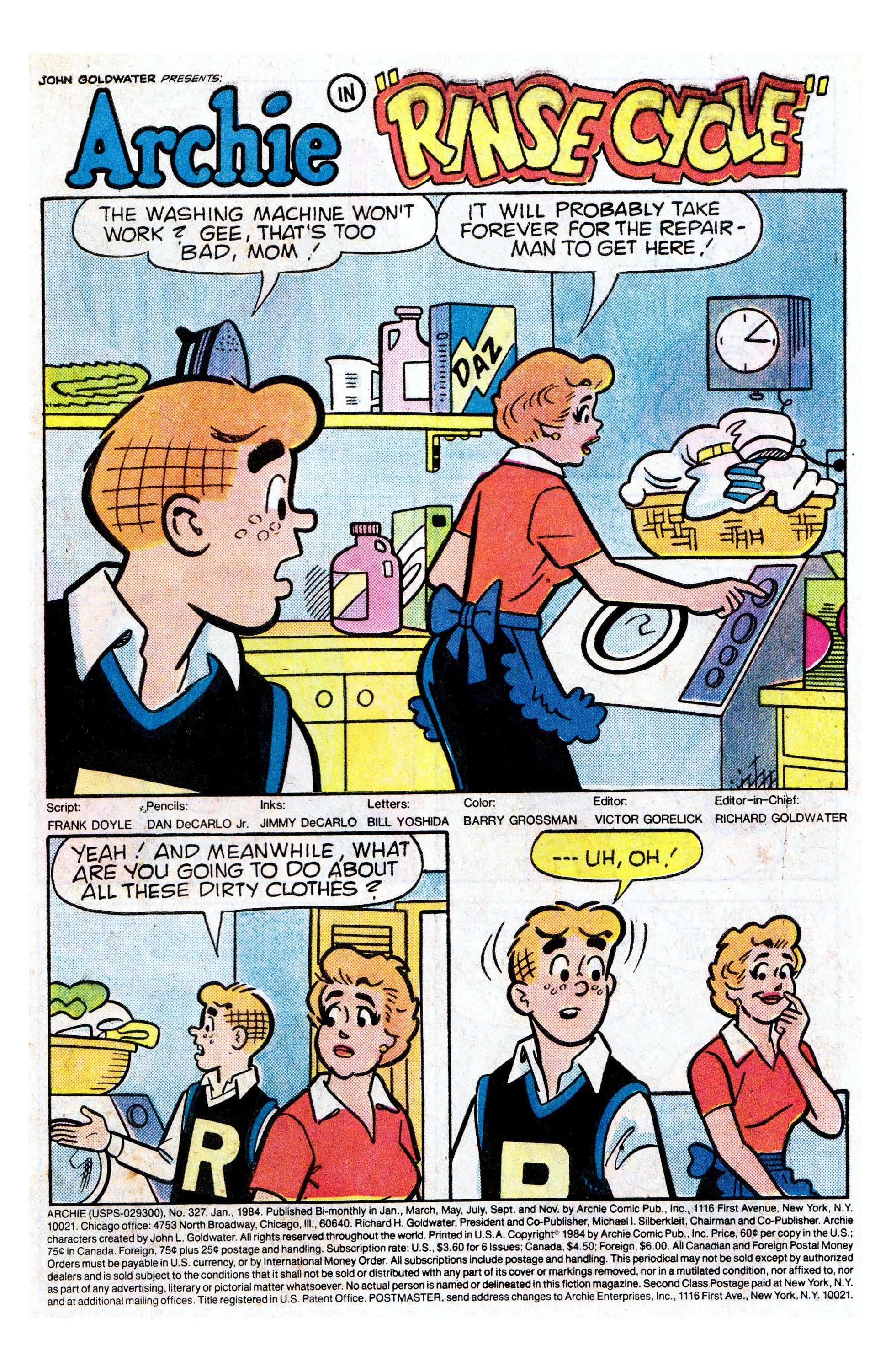 Read online Archie (1960) comic -  Issue #327 - 2