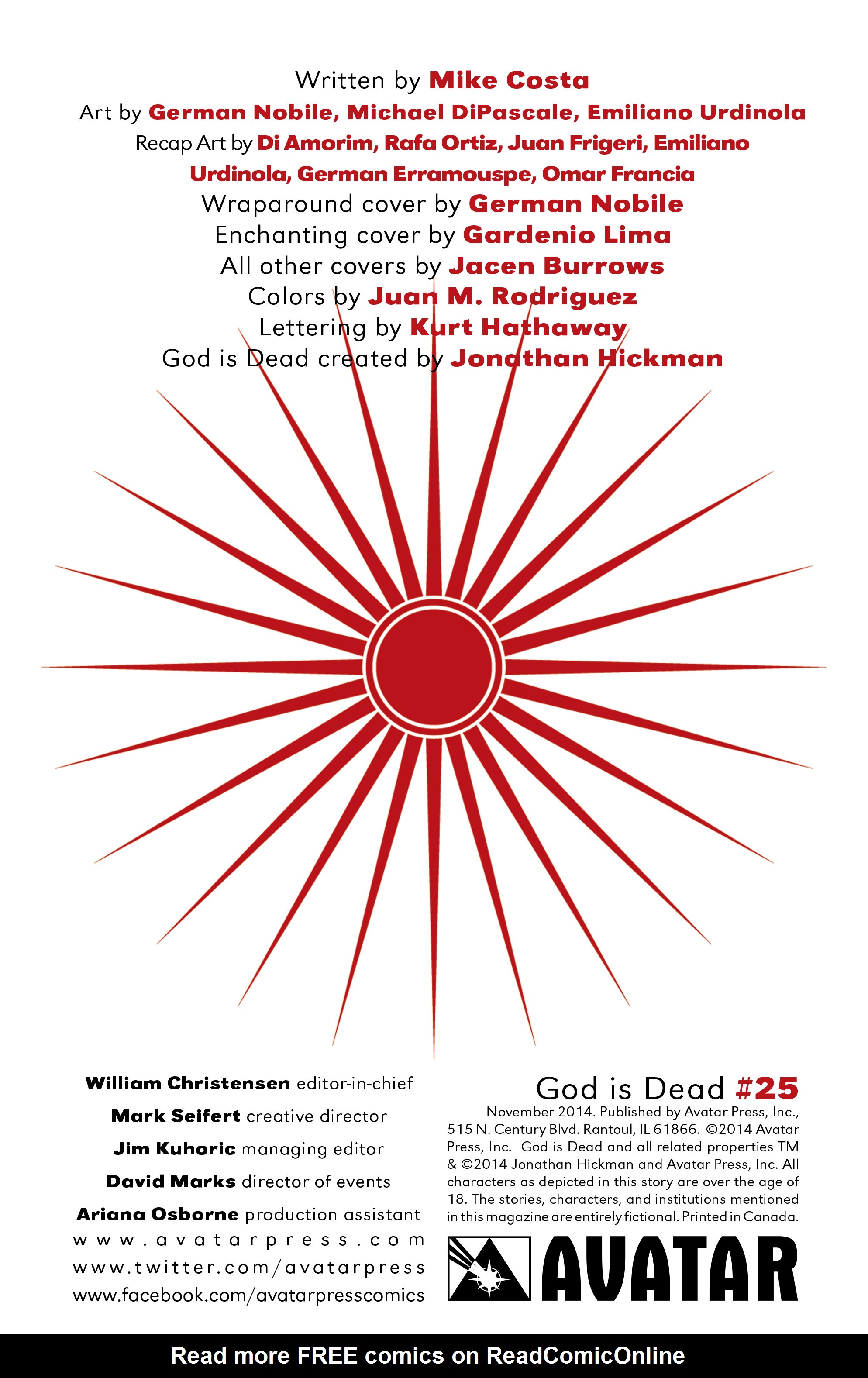Read online God Is Dead comic -  Issue #25 - 7