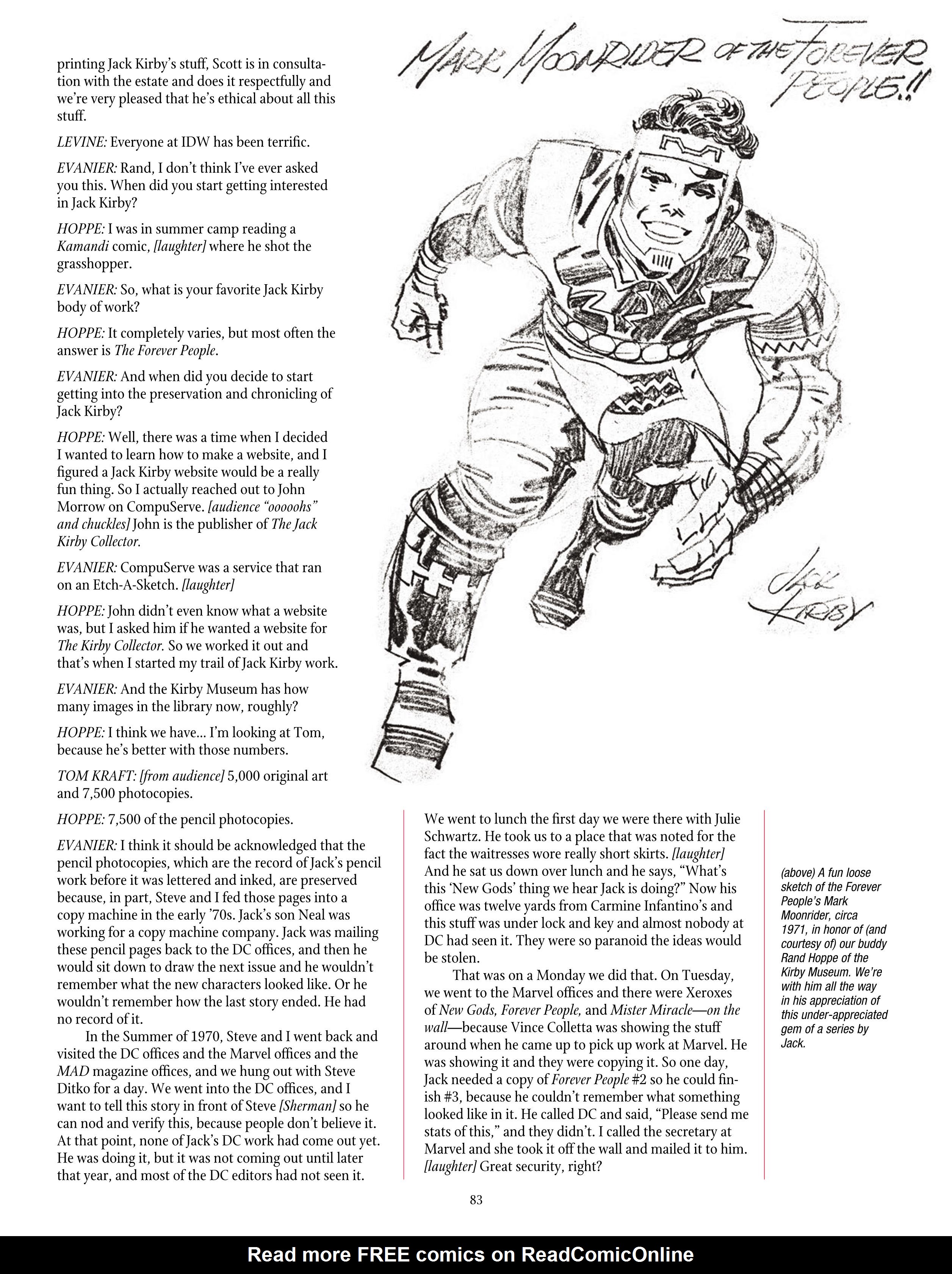 Read online The Jack Kirby Collector comic -  Issue #72 - 85