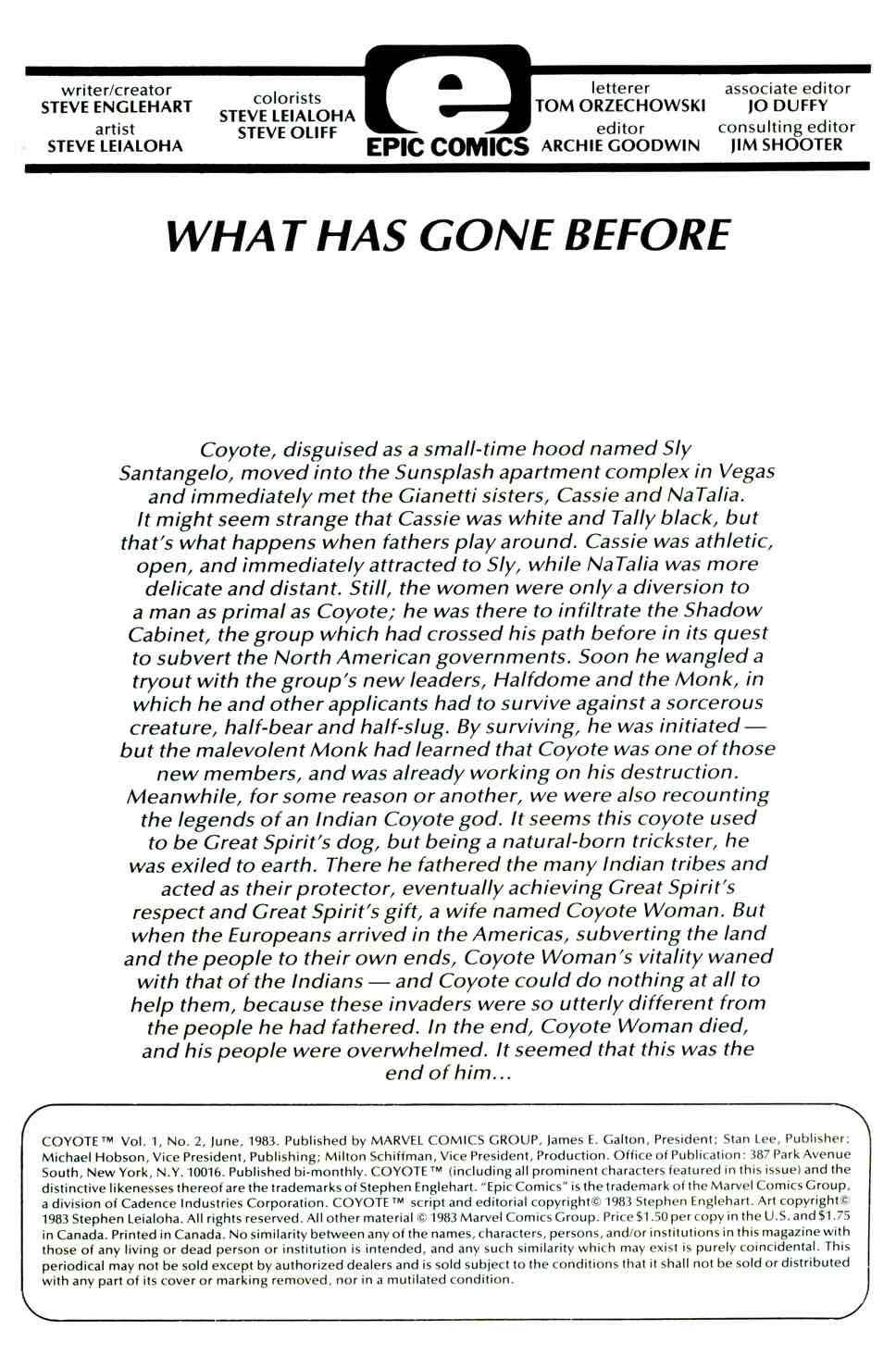 Read online Coyote comic -  Issue #2 - 2