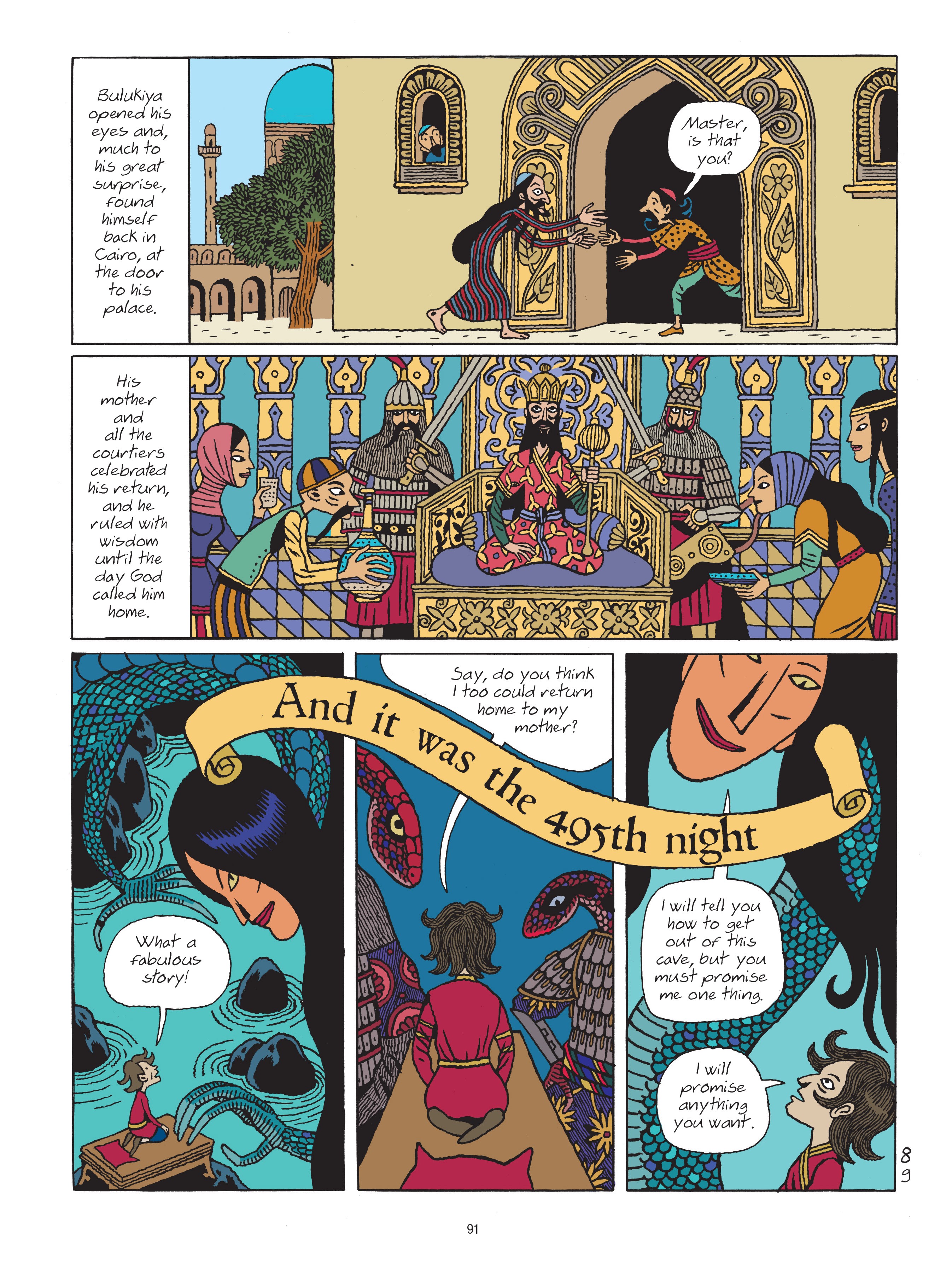 Read online A Tale of a Thousand and One Nights: HASIB & the Queen of Serpents comic -  Issue # TPB - 91