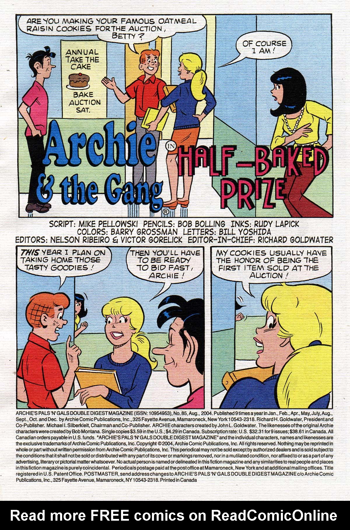 Read online Archie's Pals 'n' Gals Double Digest Magazine comic -  Issue #85 - 2