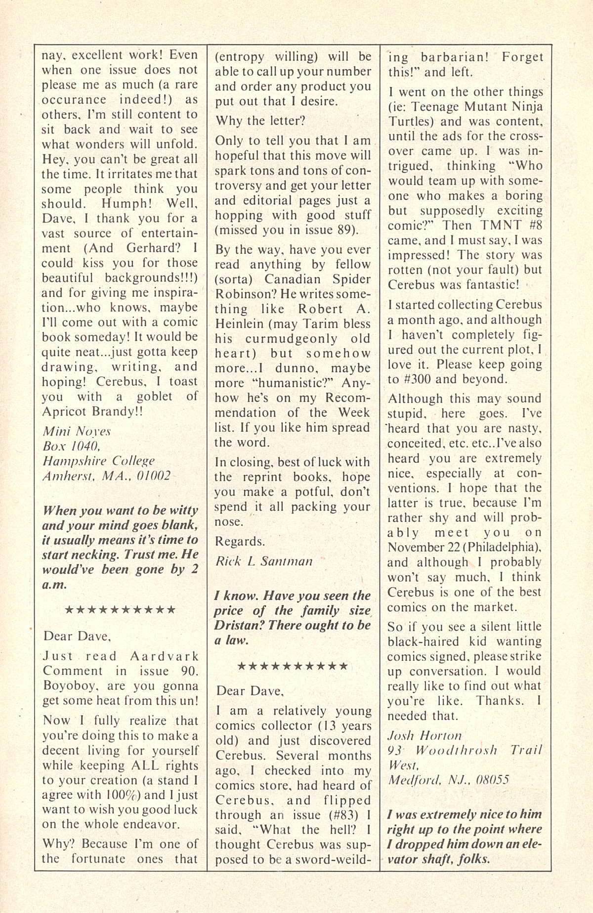 Read online Cerebus comic -  Issue #92 - 25