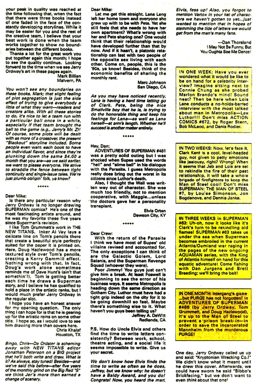 Read online Adventures of Superman (1987) comic -  Issue #485 - 25