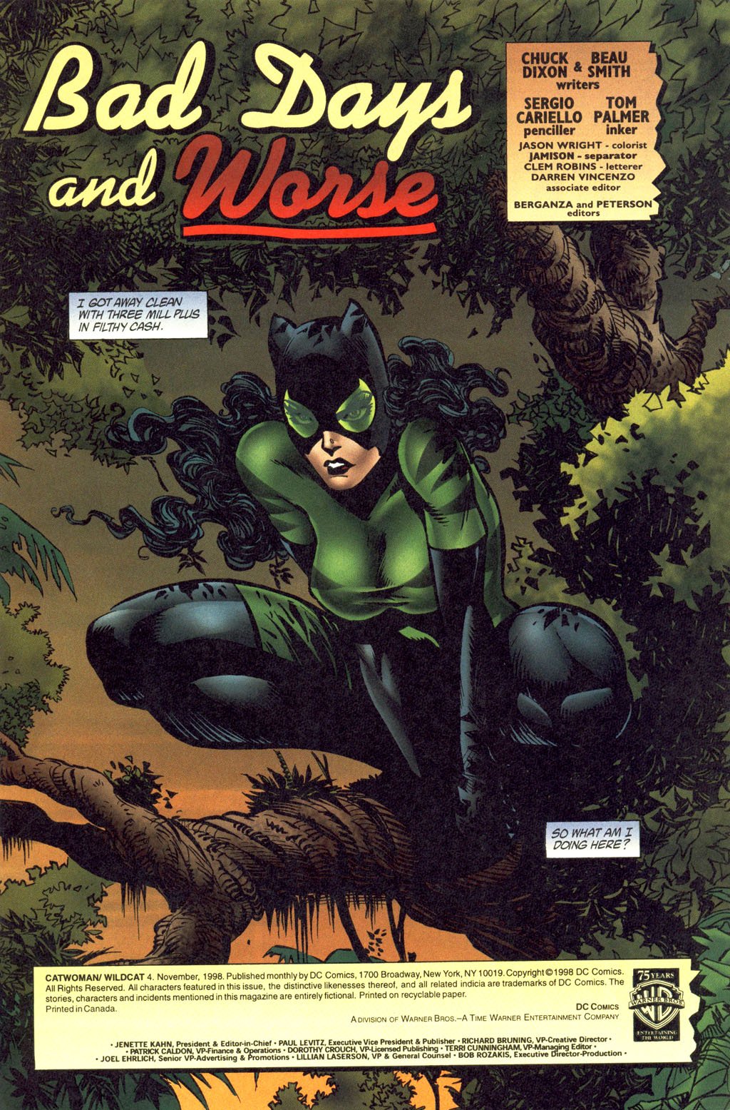 Read online Catwoman/Wildcat comic -  Issue #4 - 2